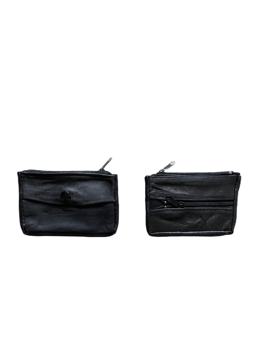 LOT DE 12 - Porte-monnaie en cuir véritable d'agneau 0,60€/unité | Grossiste-pro