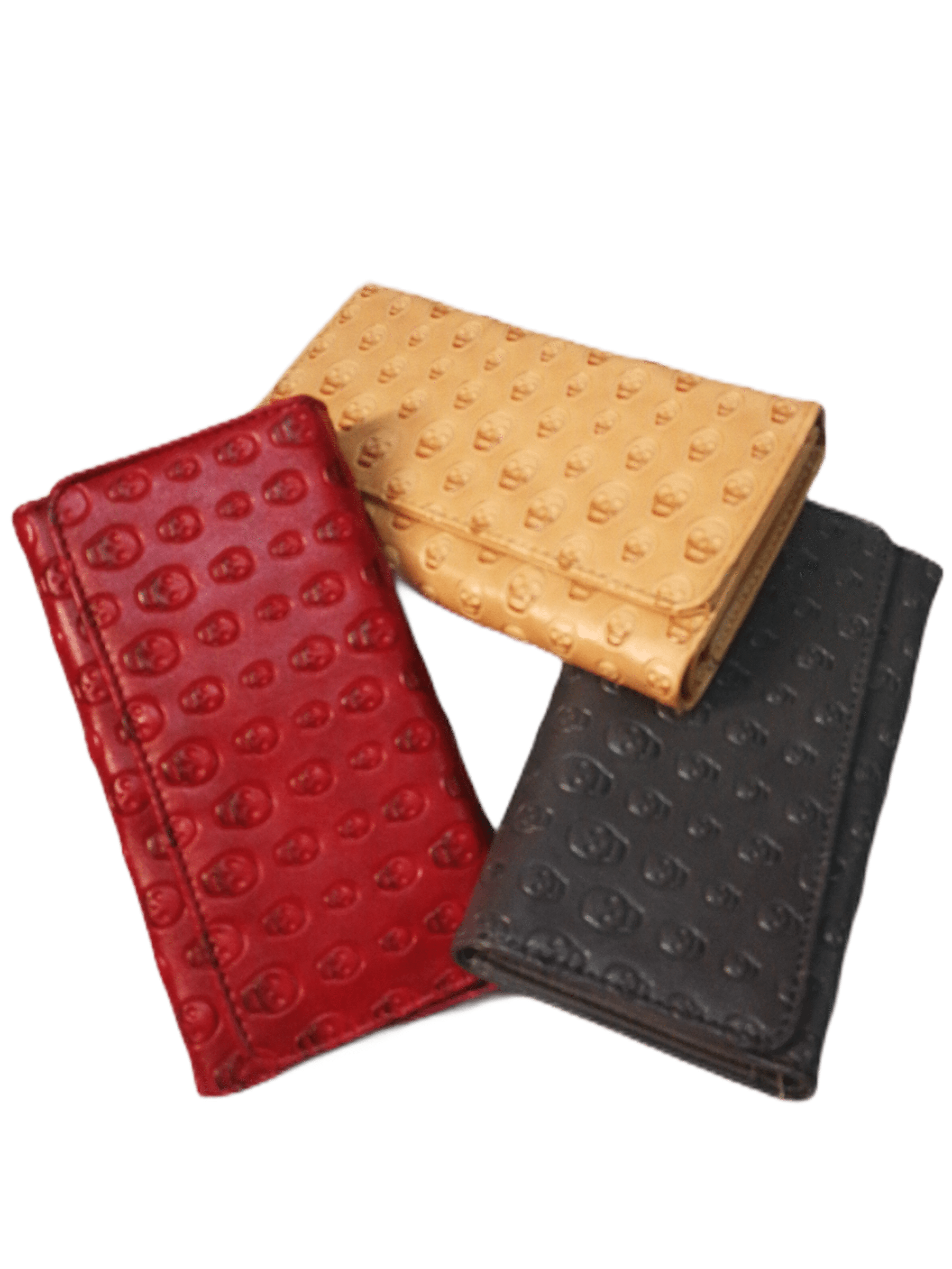 LOT DE 12 - Portefeuilles motif tête de mort 2,90€/unité - Grossiste-pro