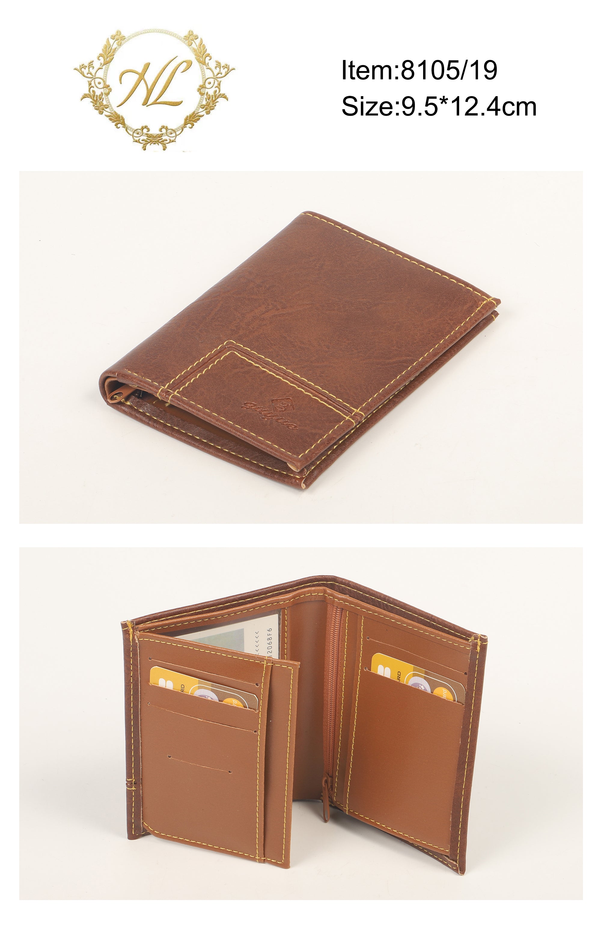 Portefeuille simili-cuir  (x12) 8105/19