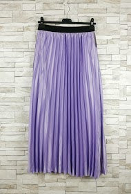 jupe plissée satinée