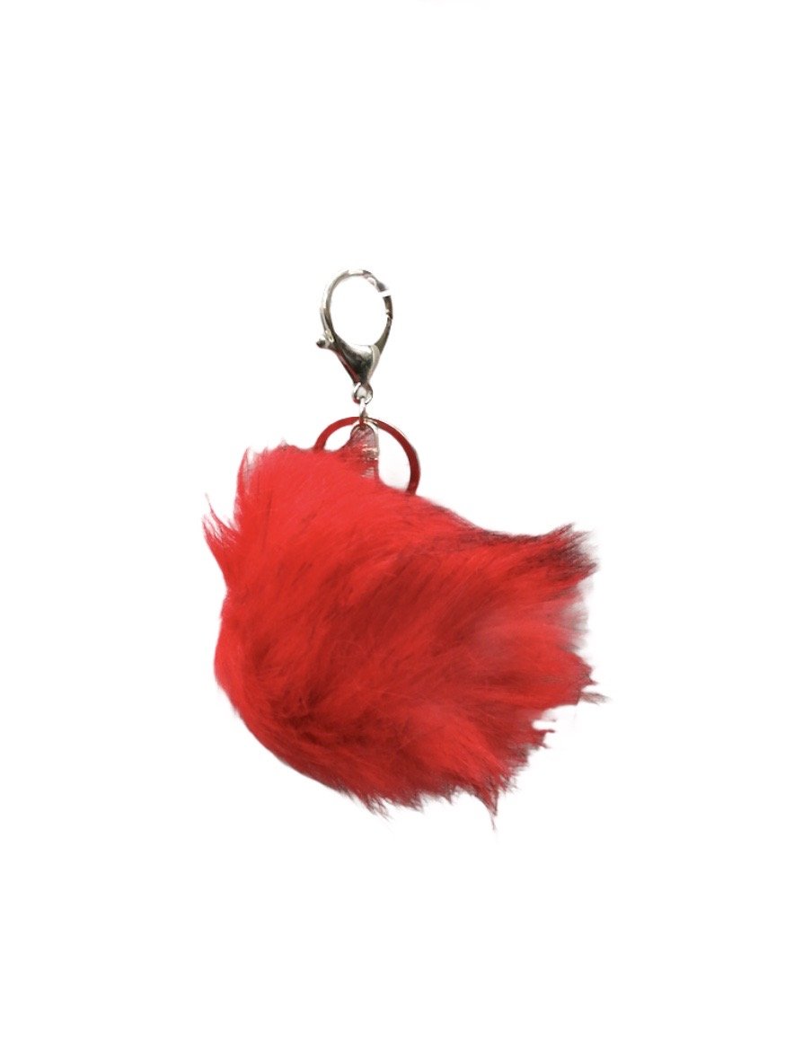 LOT DE 12 - Porte-clé pompon fausse fourrure 1,50€/unité | Grossiste-pro