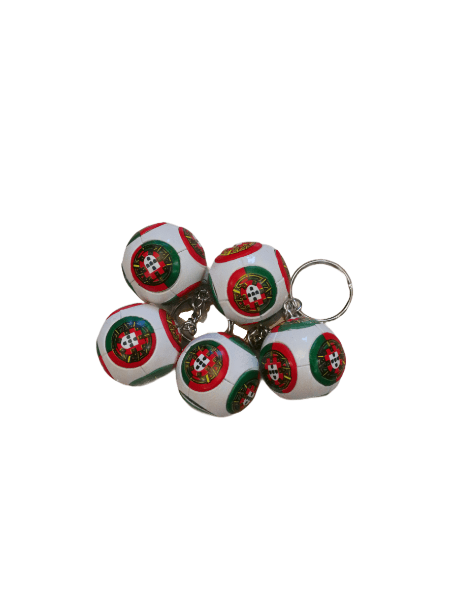 LOT DE 12 - Porte-clé foot drapeau Portugal     0,80€/unité | Grossiste-pro