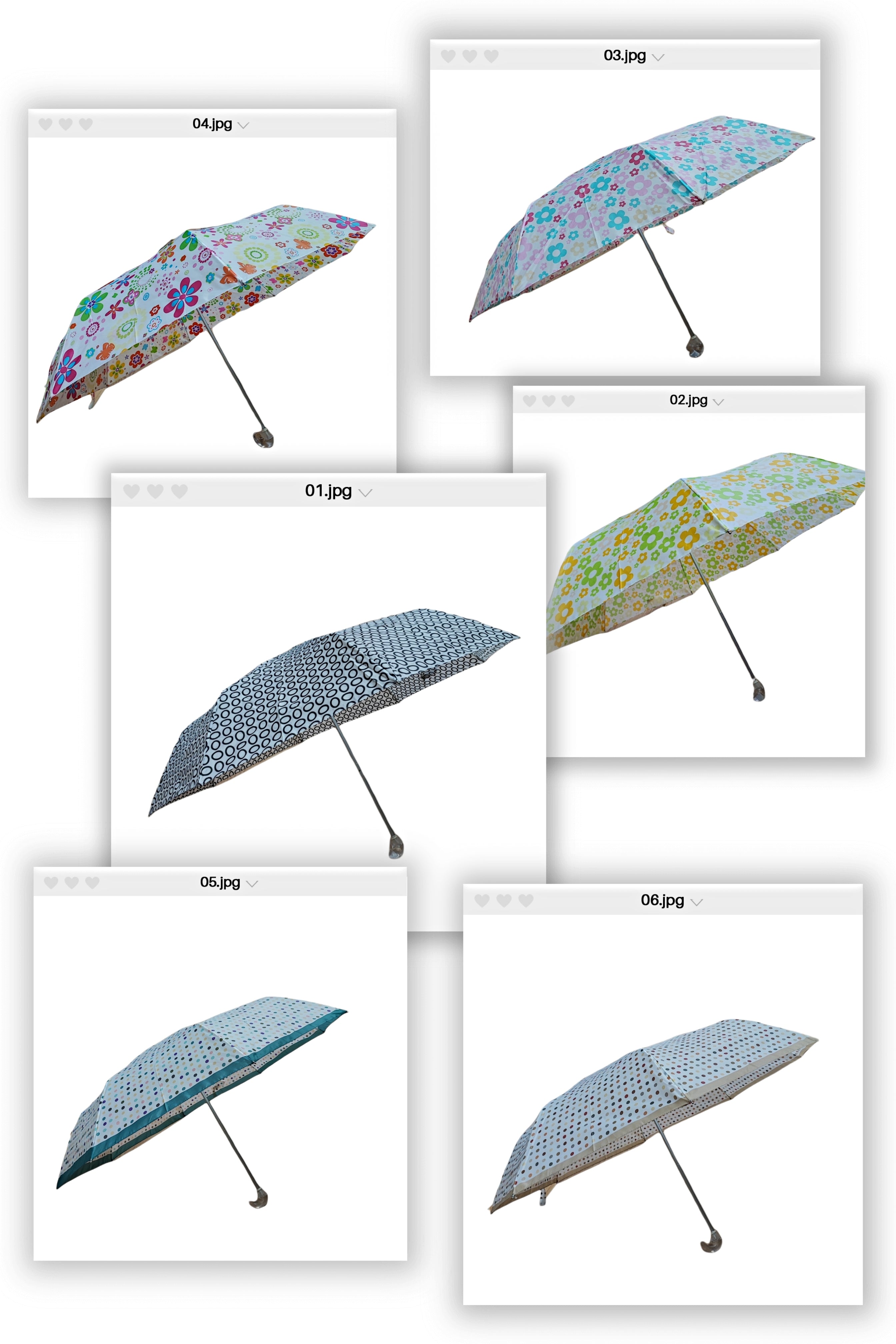 Parapluie avec motif mélangé (x12)