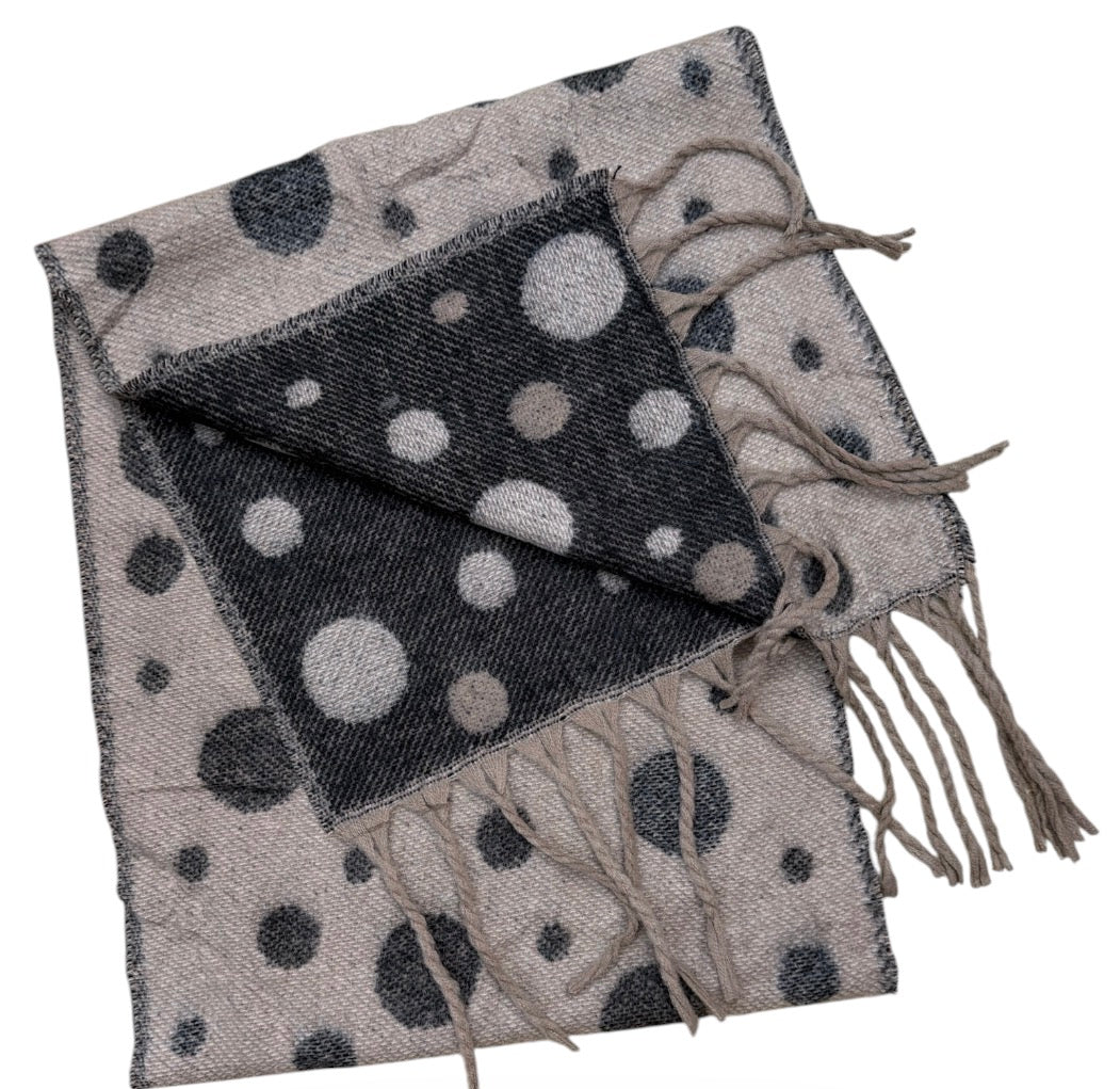 Écharpe chaude au motif à pois tendance(x12)