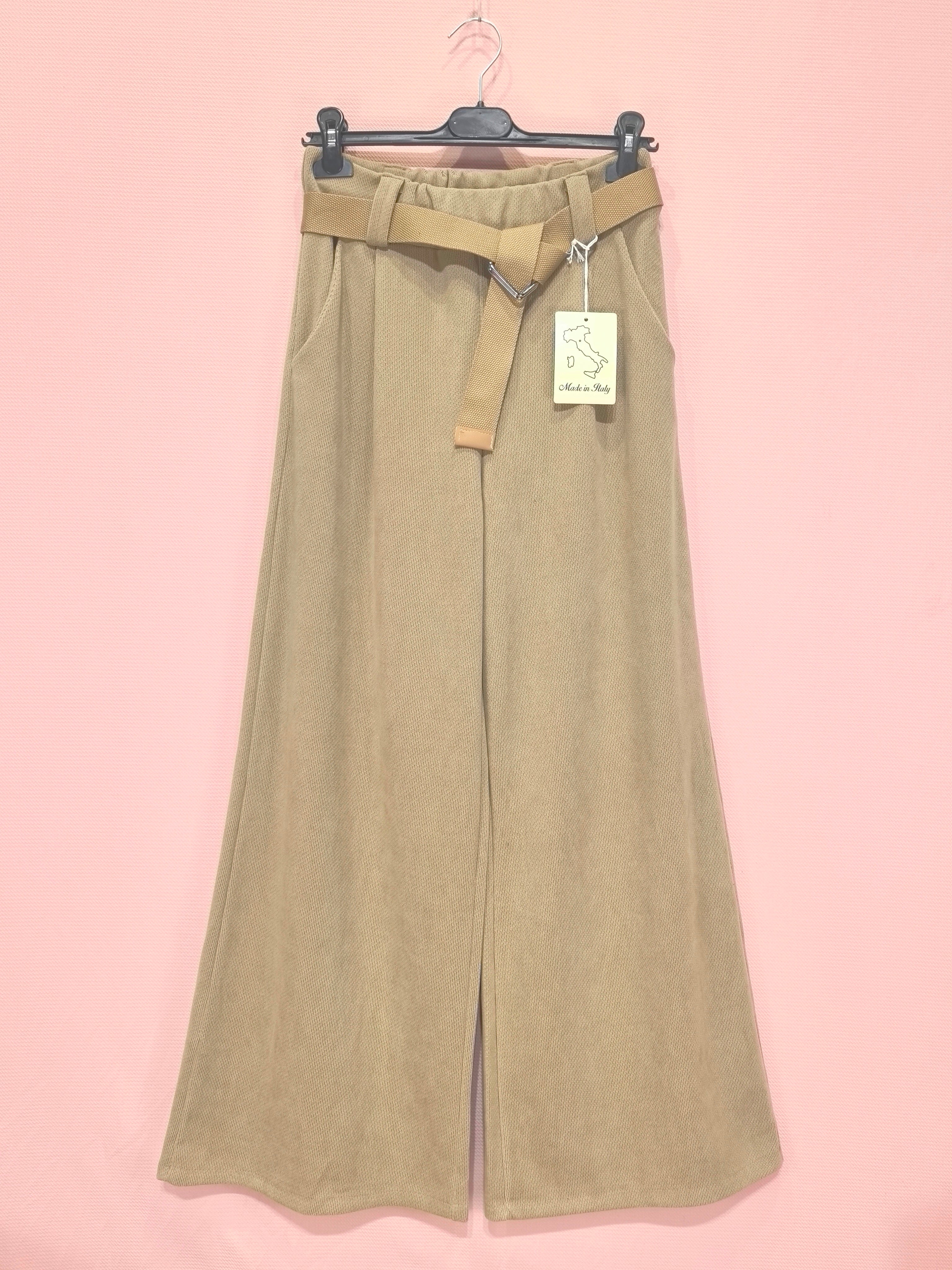 Pantalon large en tissu texturé au toucher doux(x6)