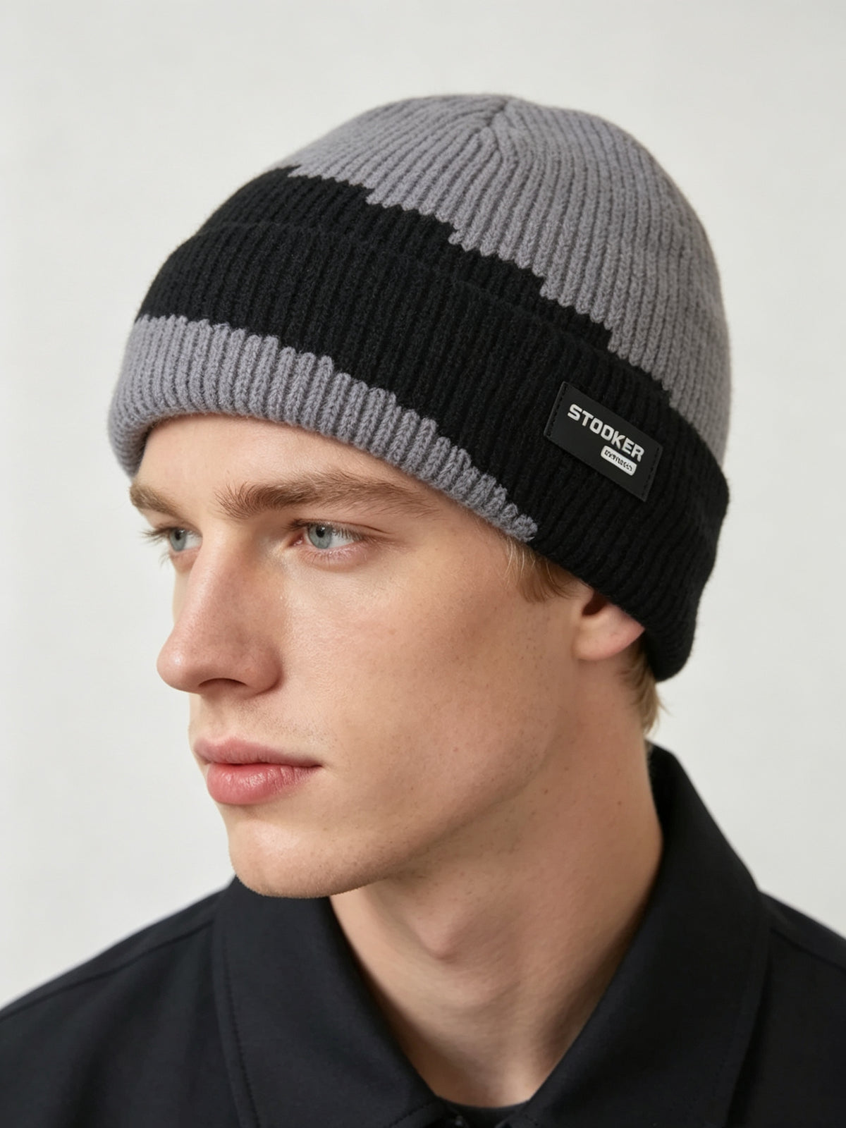 Bonnet homme en doublé polaire （x12) #21