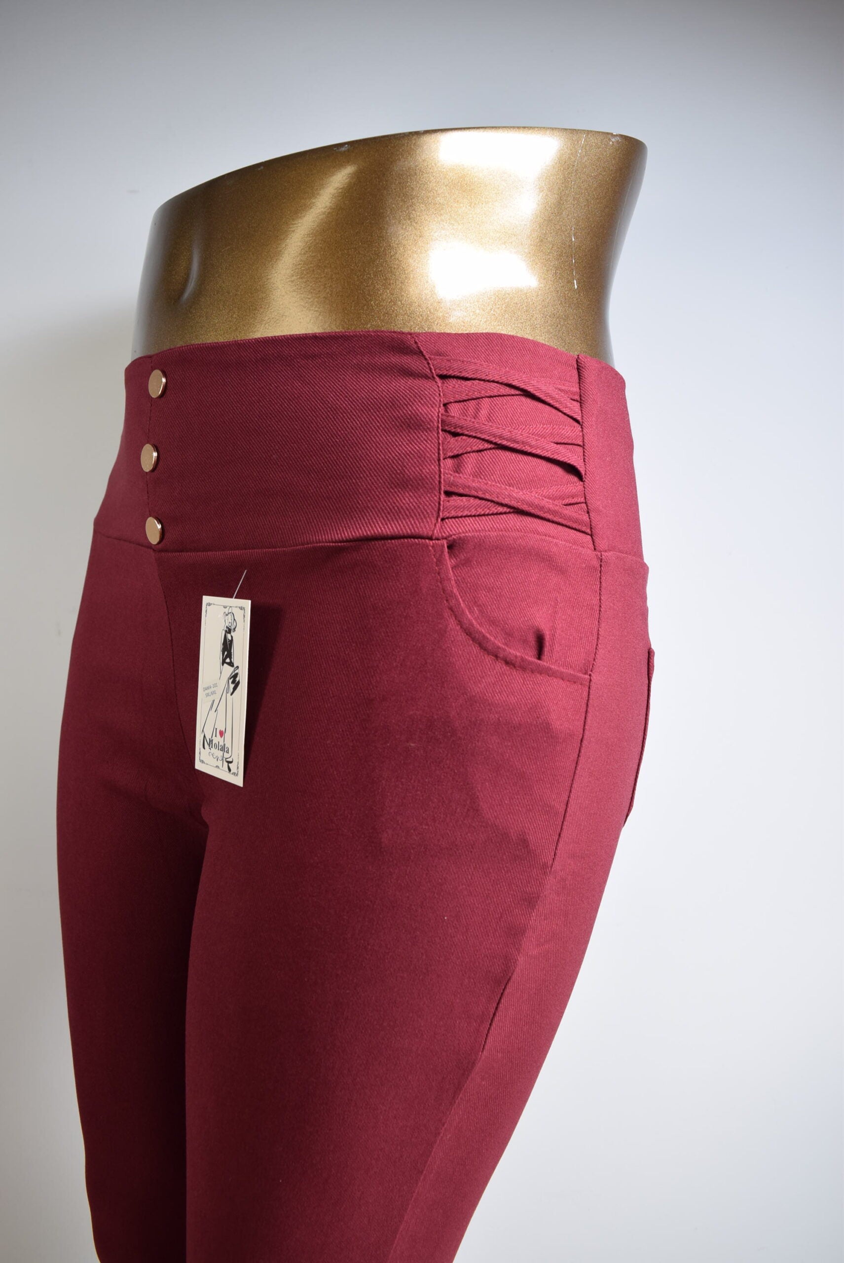 Pantalon grande taille avec déco XX aux poches (x12)