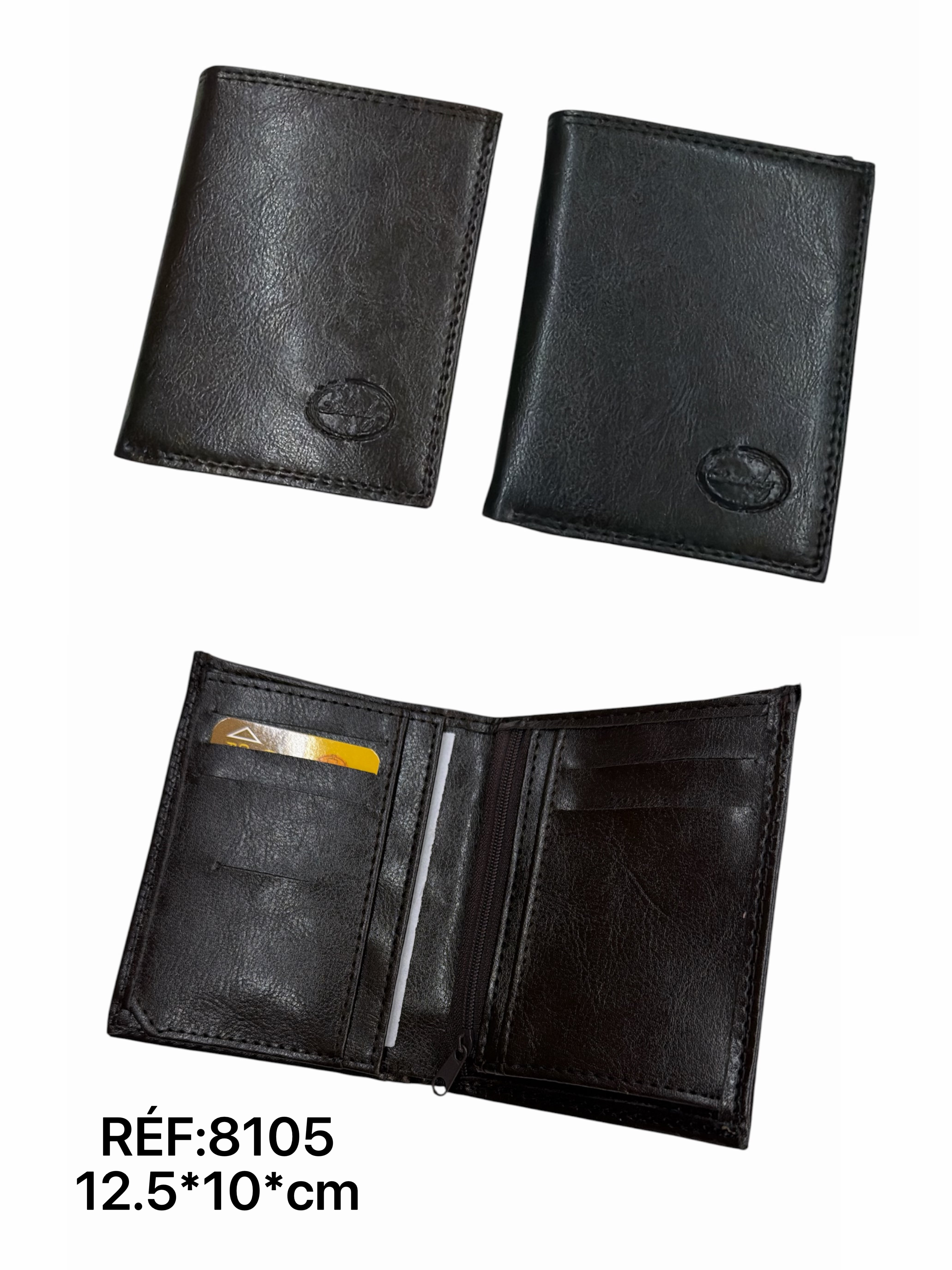 Portefeuille simili-cuir  (x12) #8105