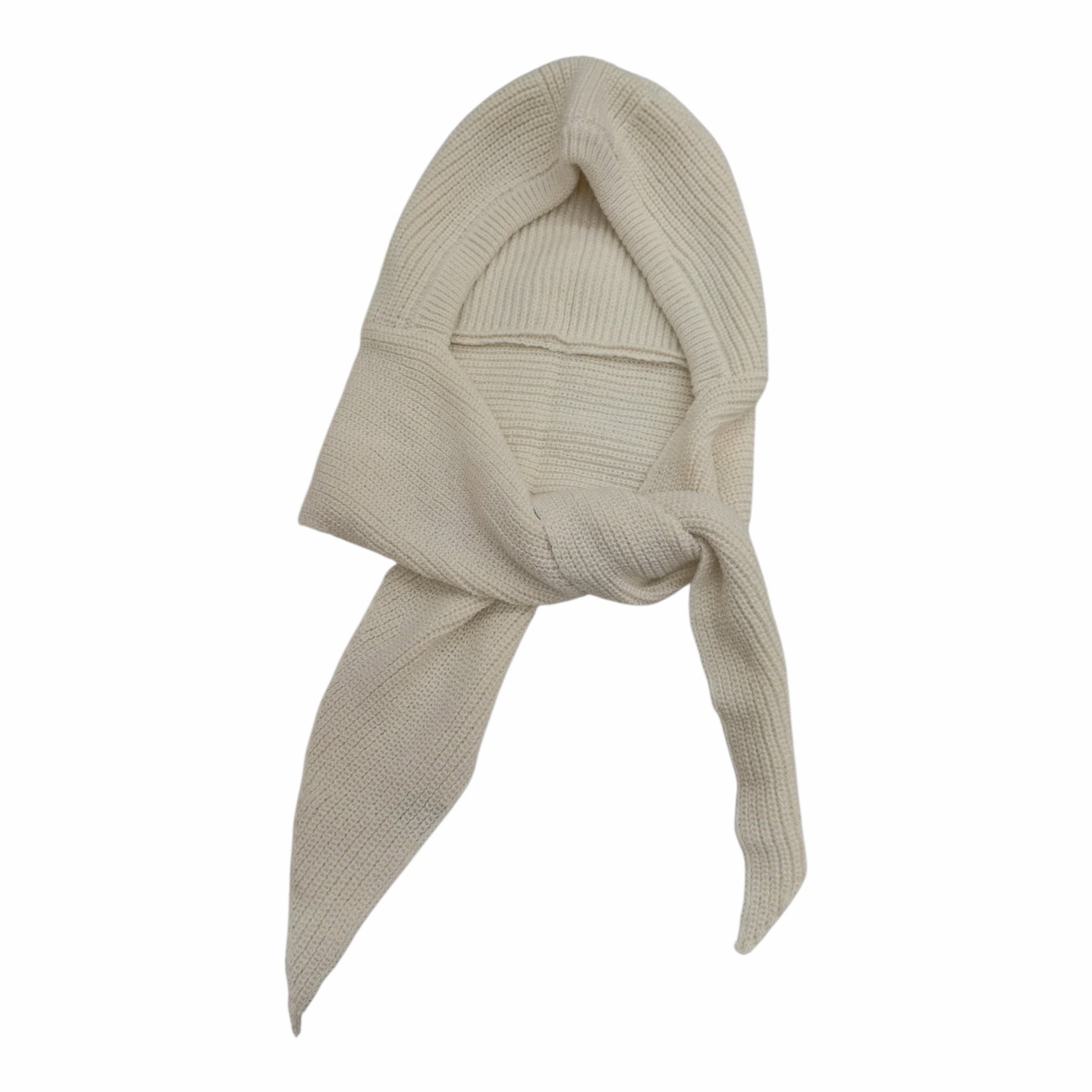 Cagoule bonnet écharpe tricotée à cordon ajustable (x12)#40
