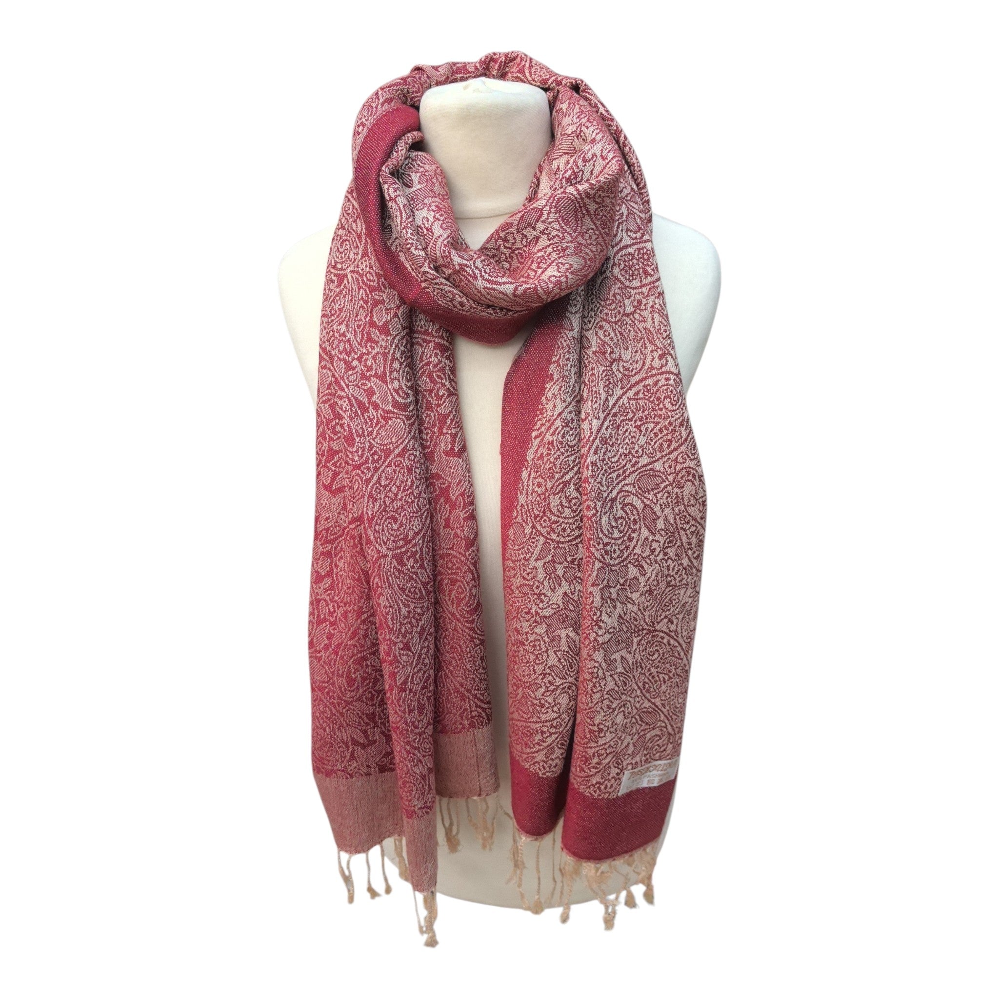 Écharpe Pashmina à motif paisley PHM-60（x12)