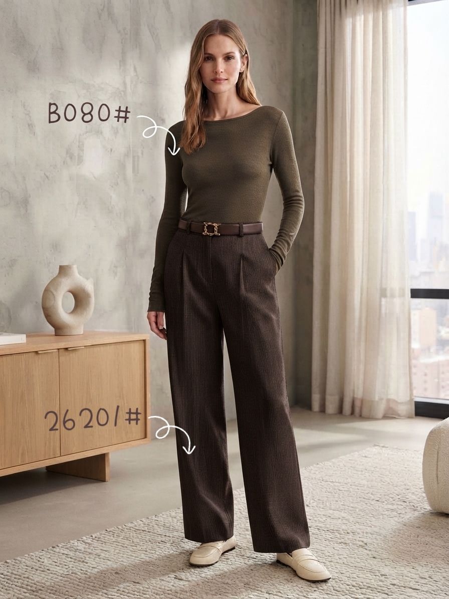 Pantalon Avec Ceinture (x6)