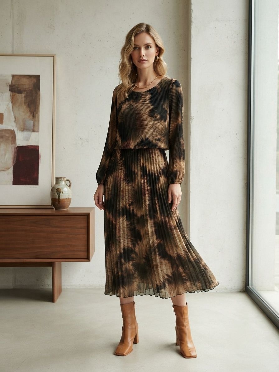 Robe Plissé Imprimée (x3)