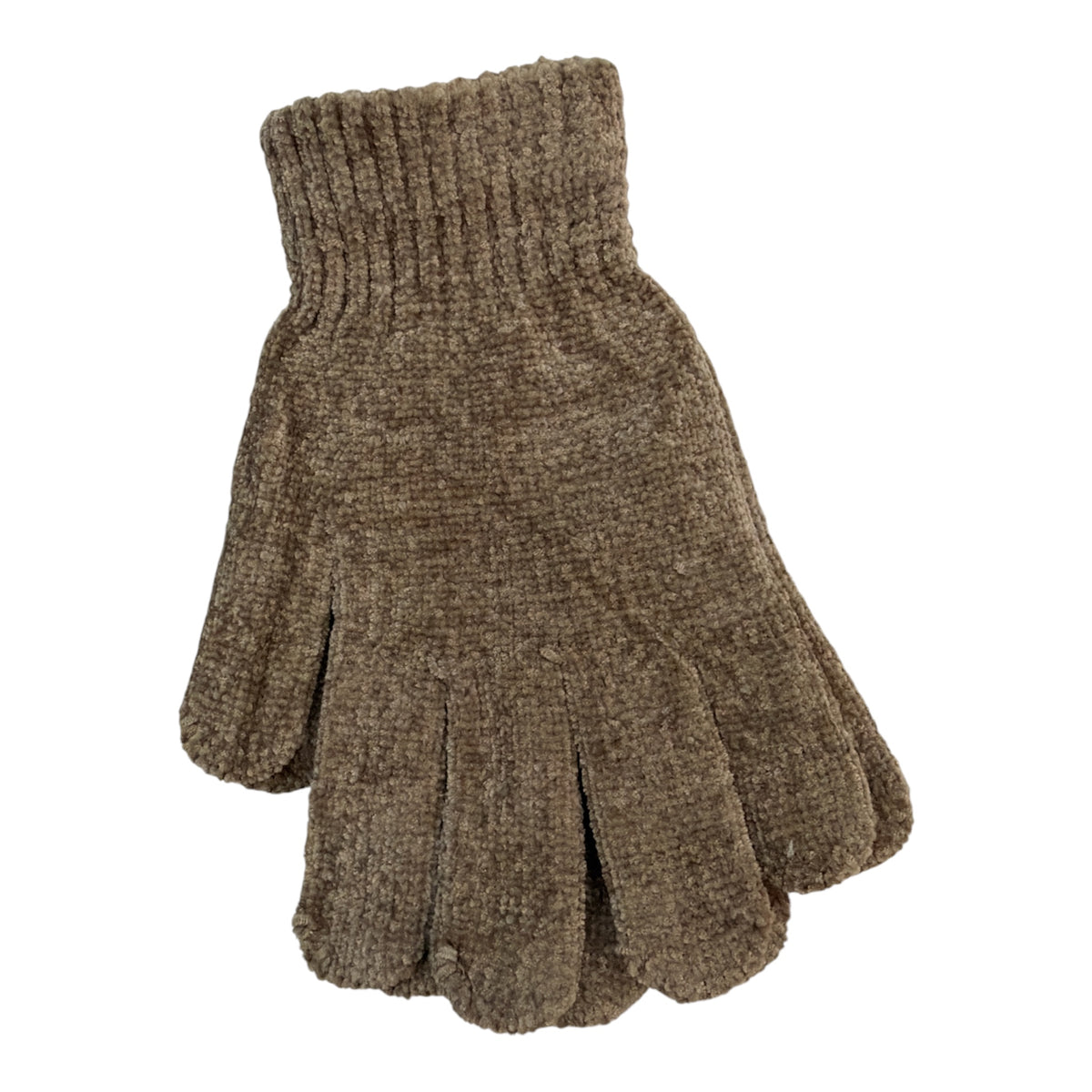 Gants d'hiver en chenille tricotés pour femme (x12)F2