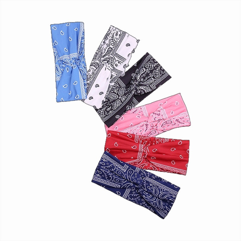 Bandeau Bandana motif Paisley  (x12)