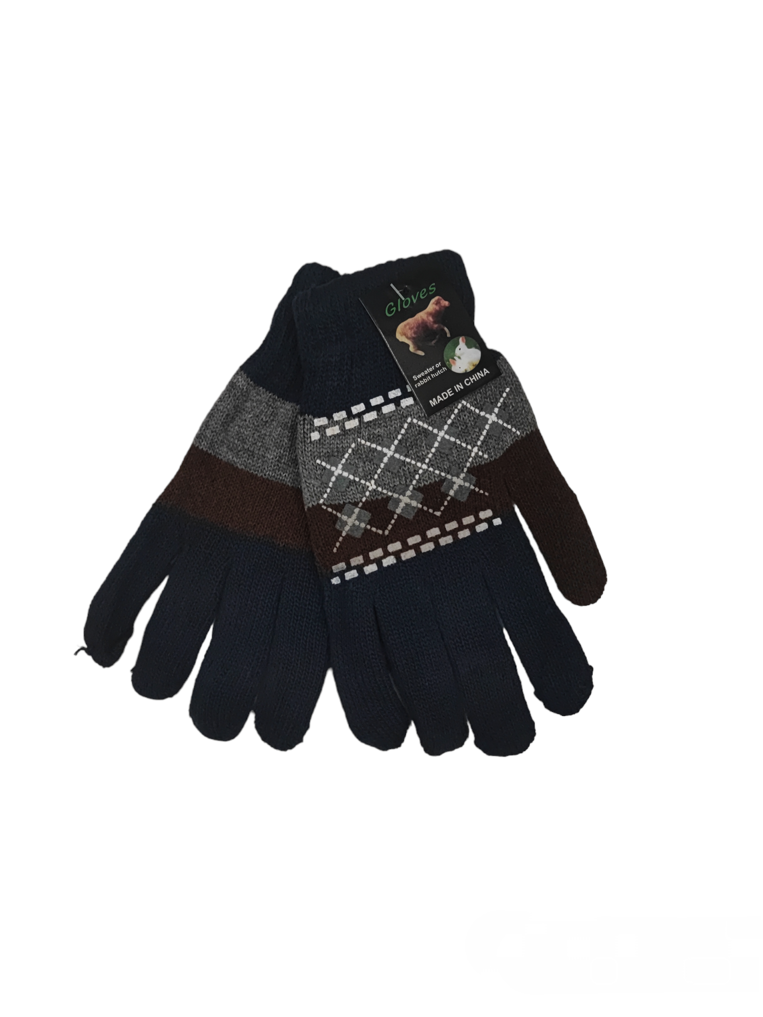 Gants brossés double épaisseur pour hommes (x12)