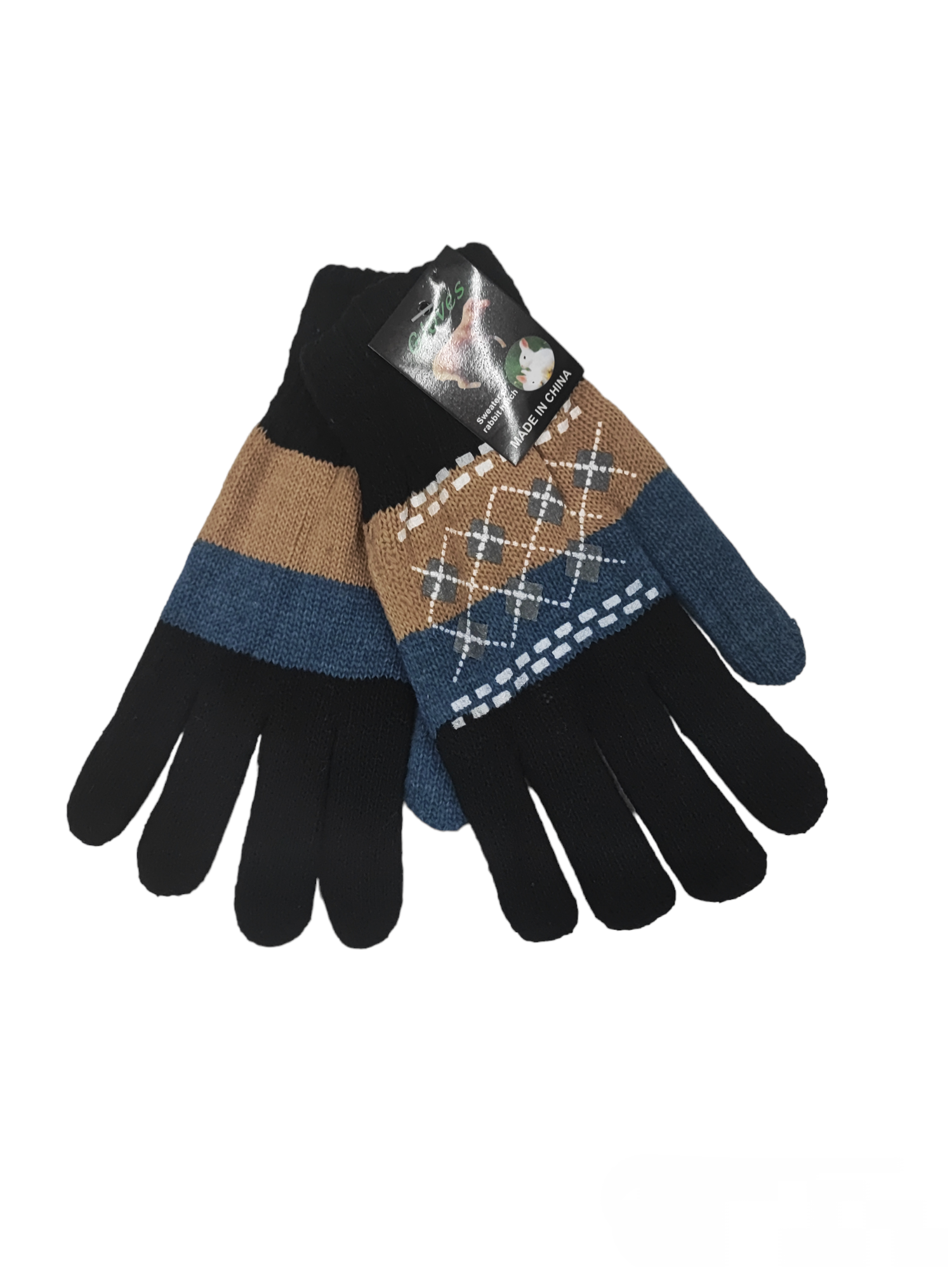 Gants brossés double épaisseur pour hommes (x12)