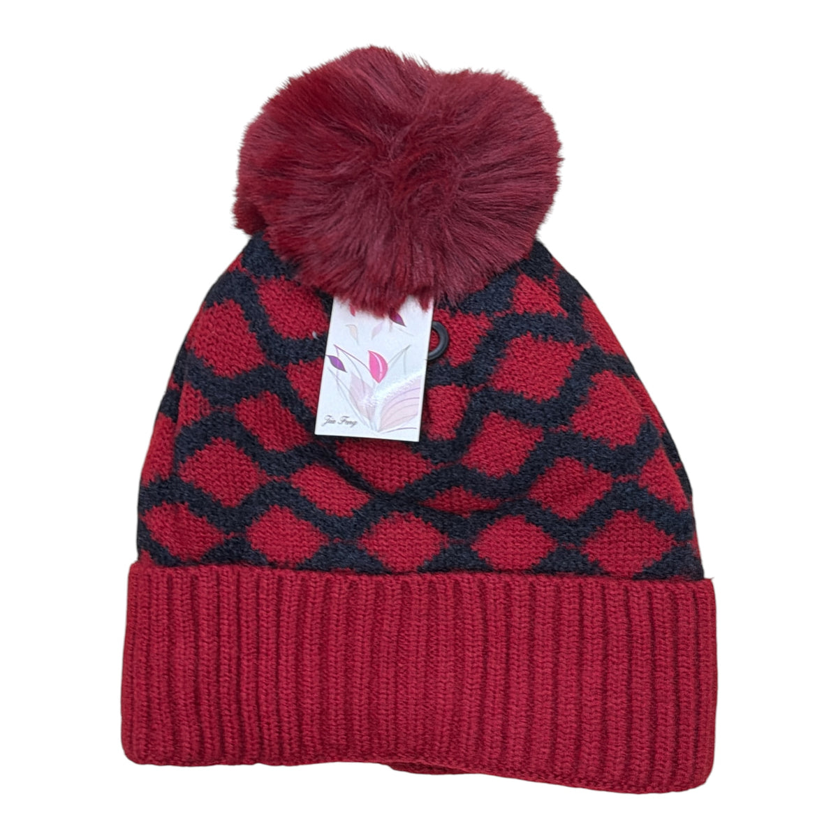 Bonnet Femme fourré pompon   (x12) #5