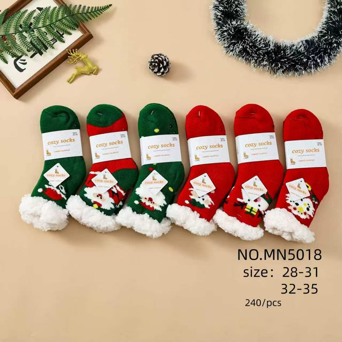 Chaussettes de Noël pour enfants (x12)5018