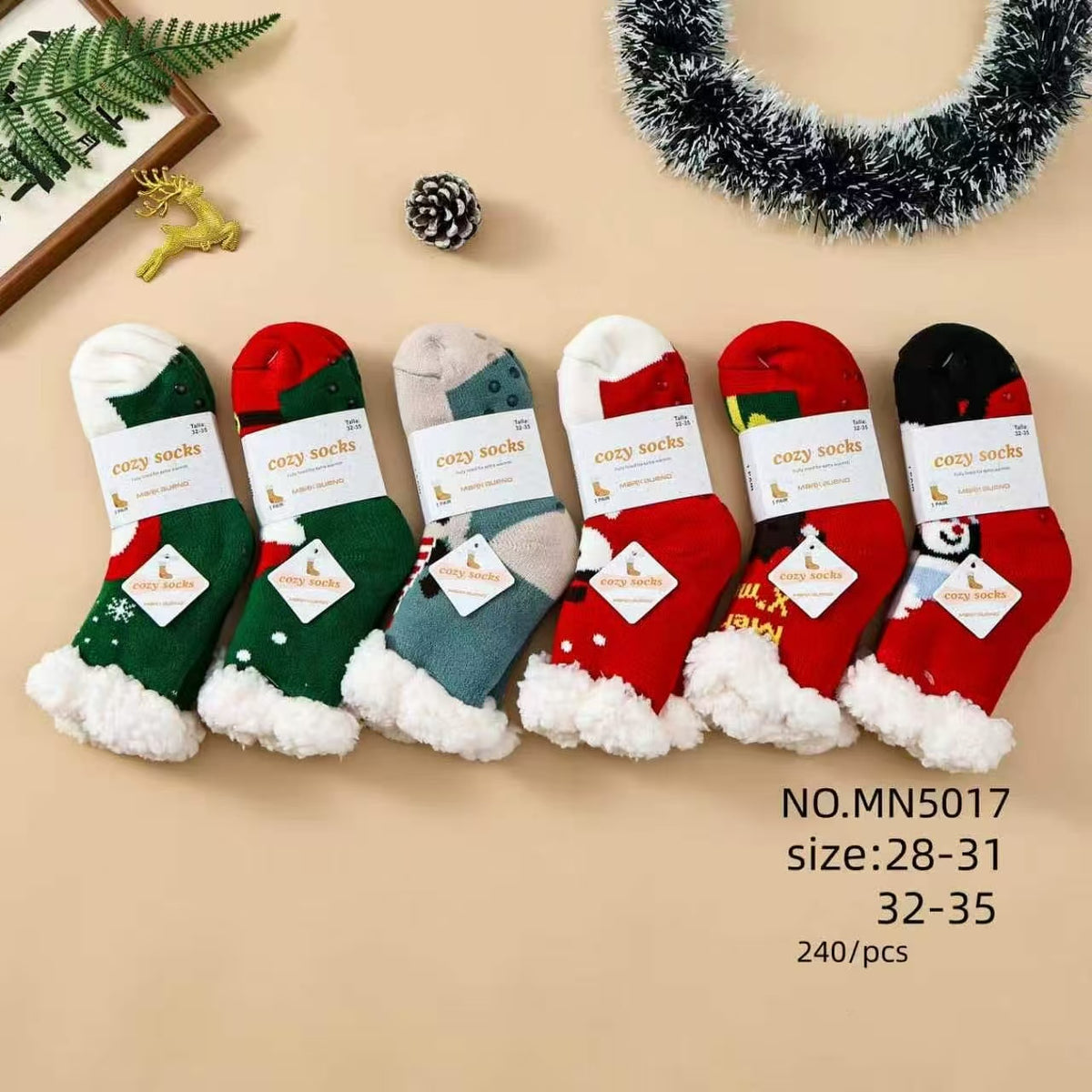 Chaussettes de Noël pour enfants (x12)5017