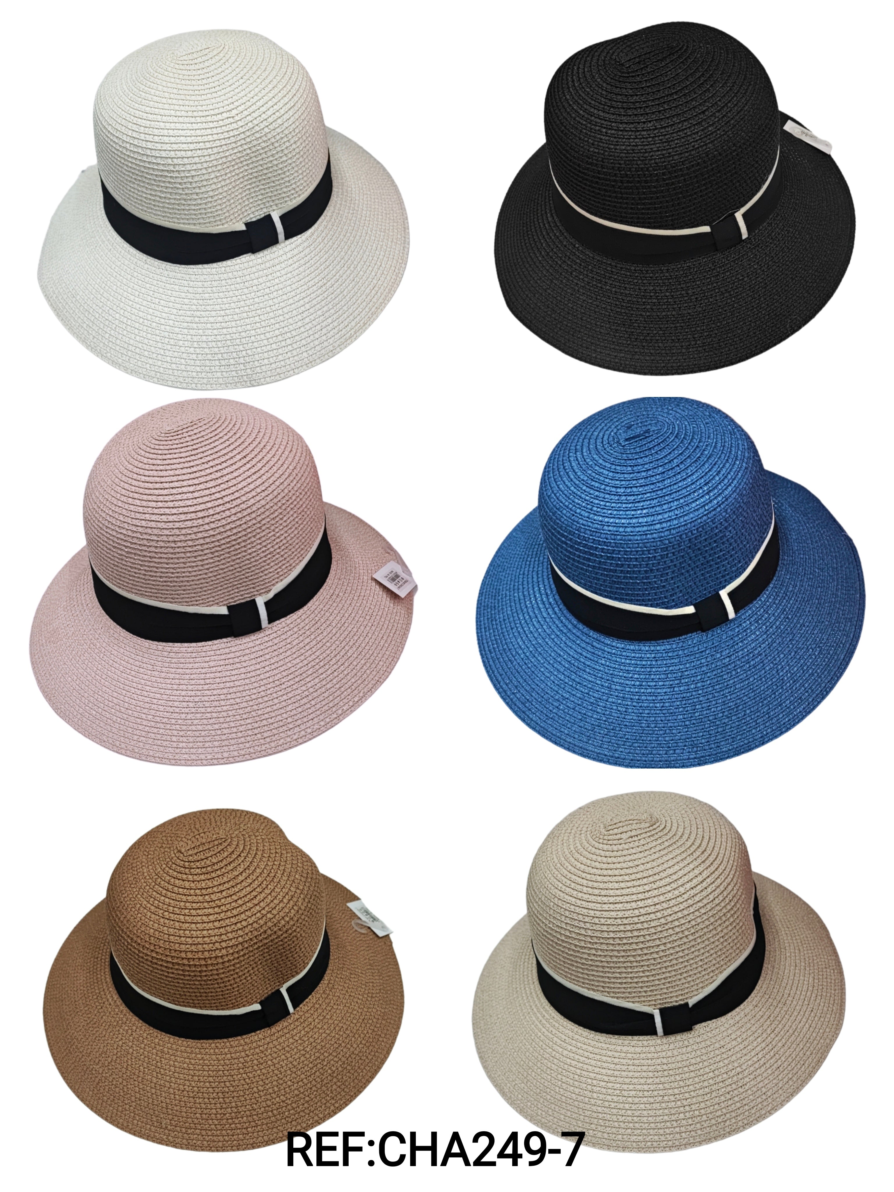 Chapeau paille femme (x12) #7