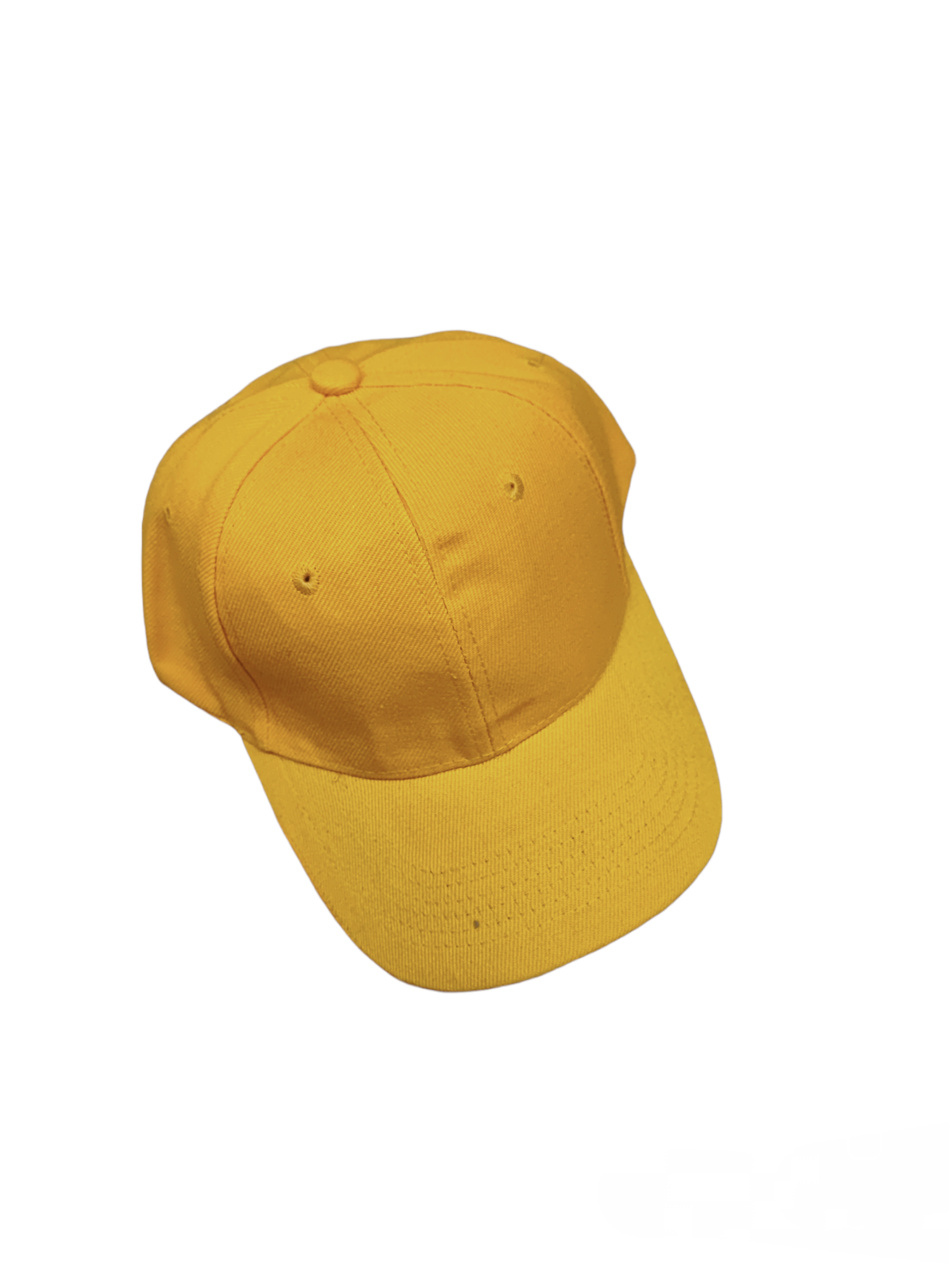 Casquette couleur unie jaune  (x12)#15