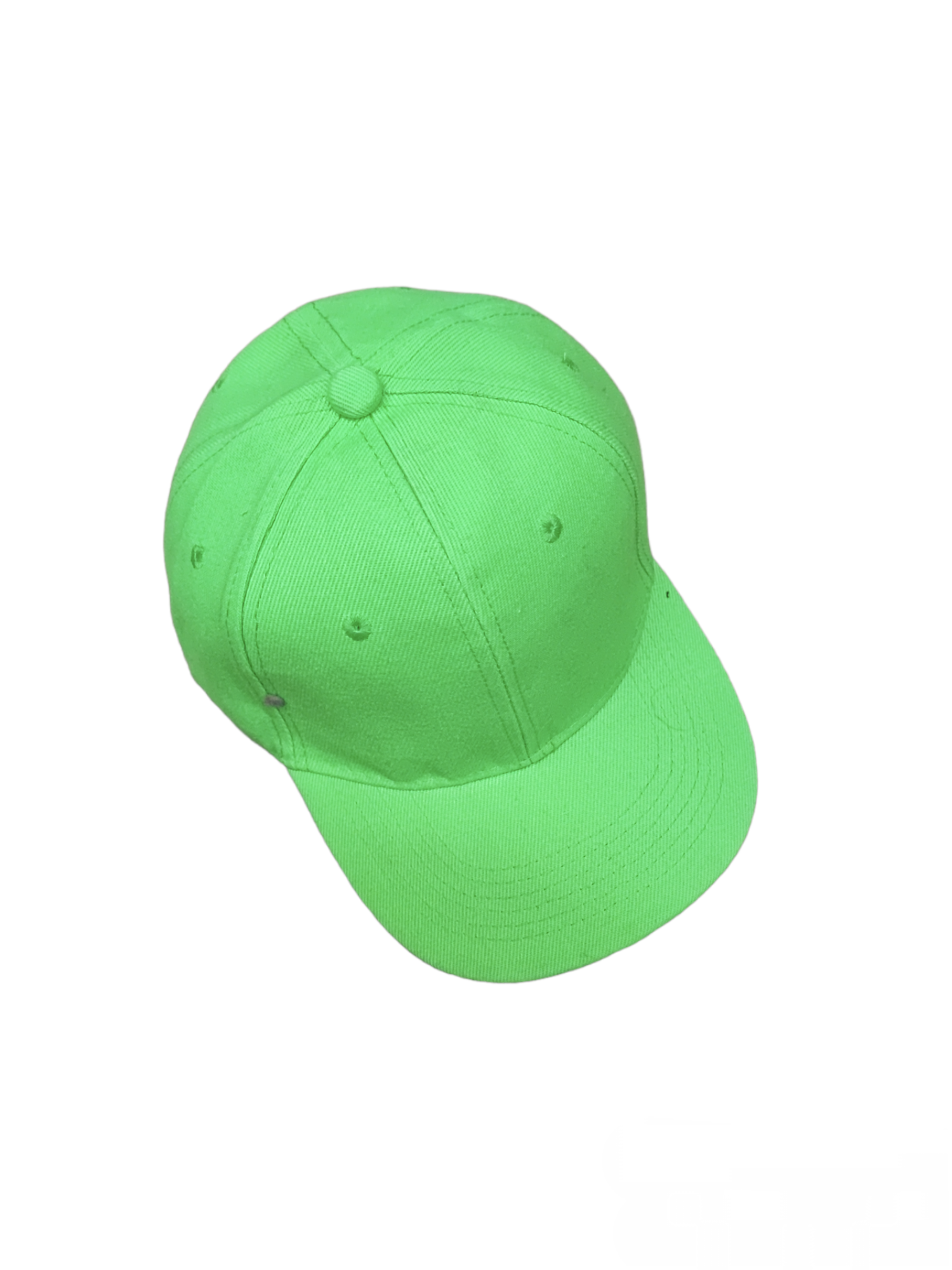 Casquette couleur unie  vert fluorescent (x12)#13