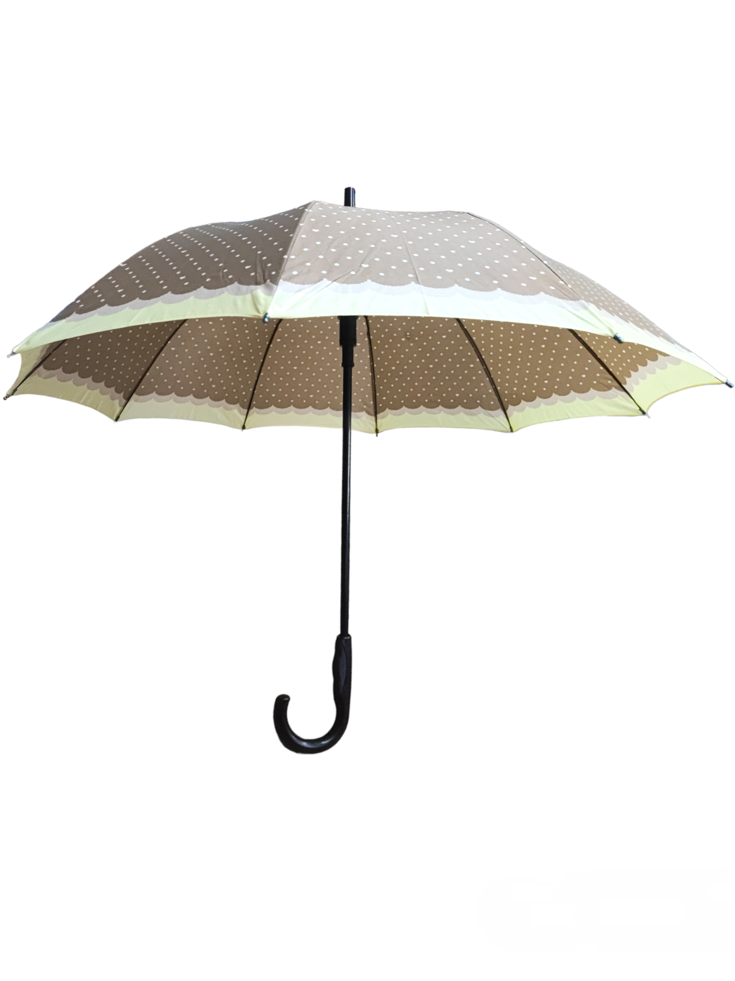 Parapluie long motif  Petit pois (x12)