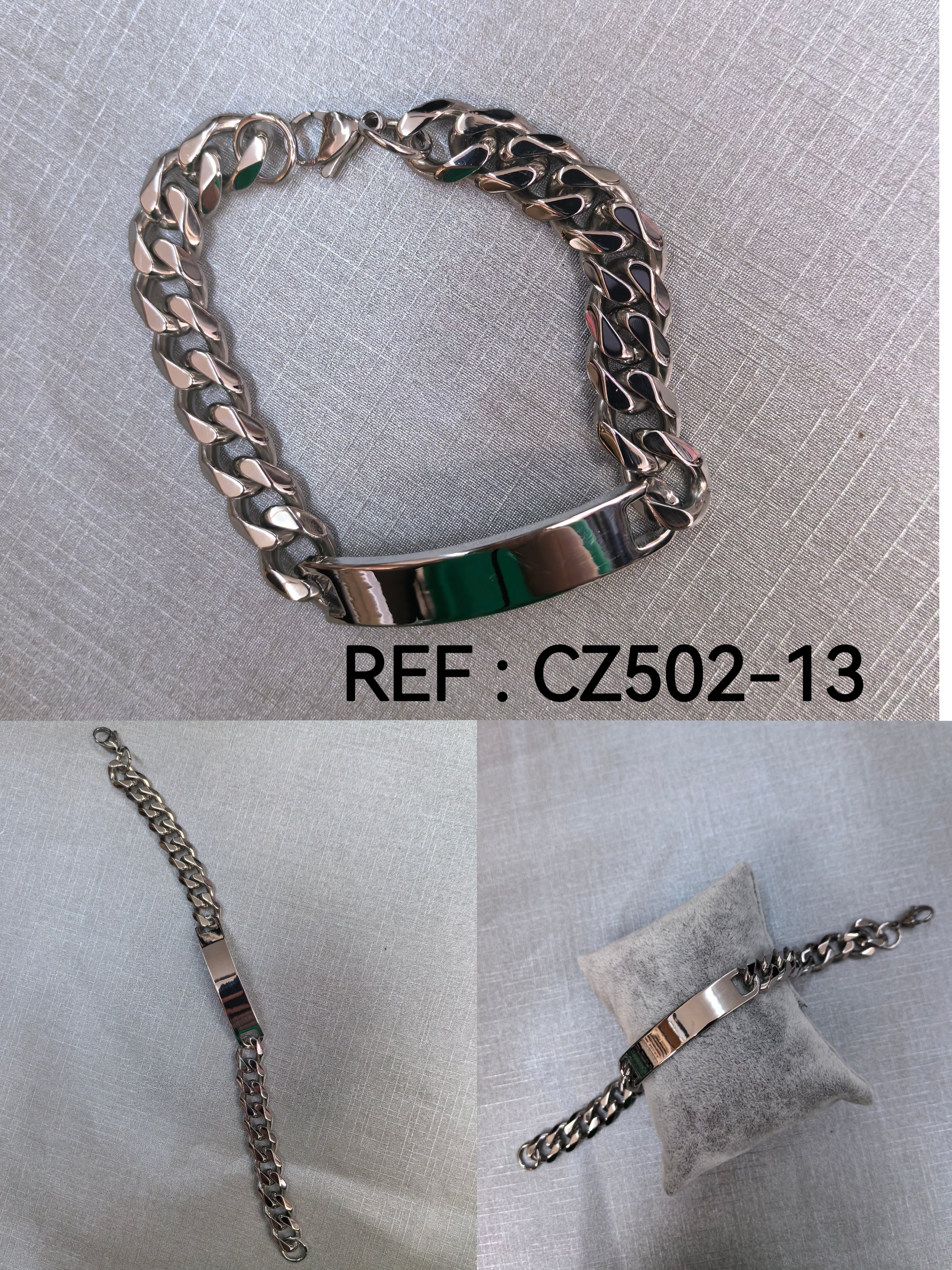 bracelet en acier inoxydable (x2)#13