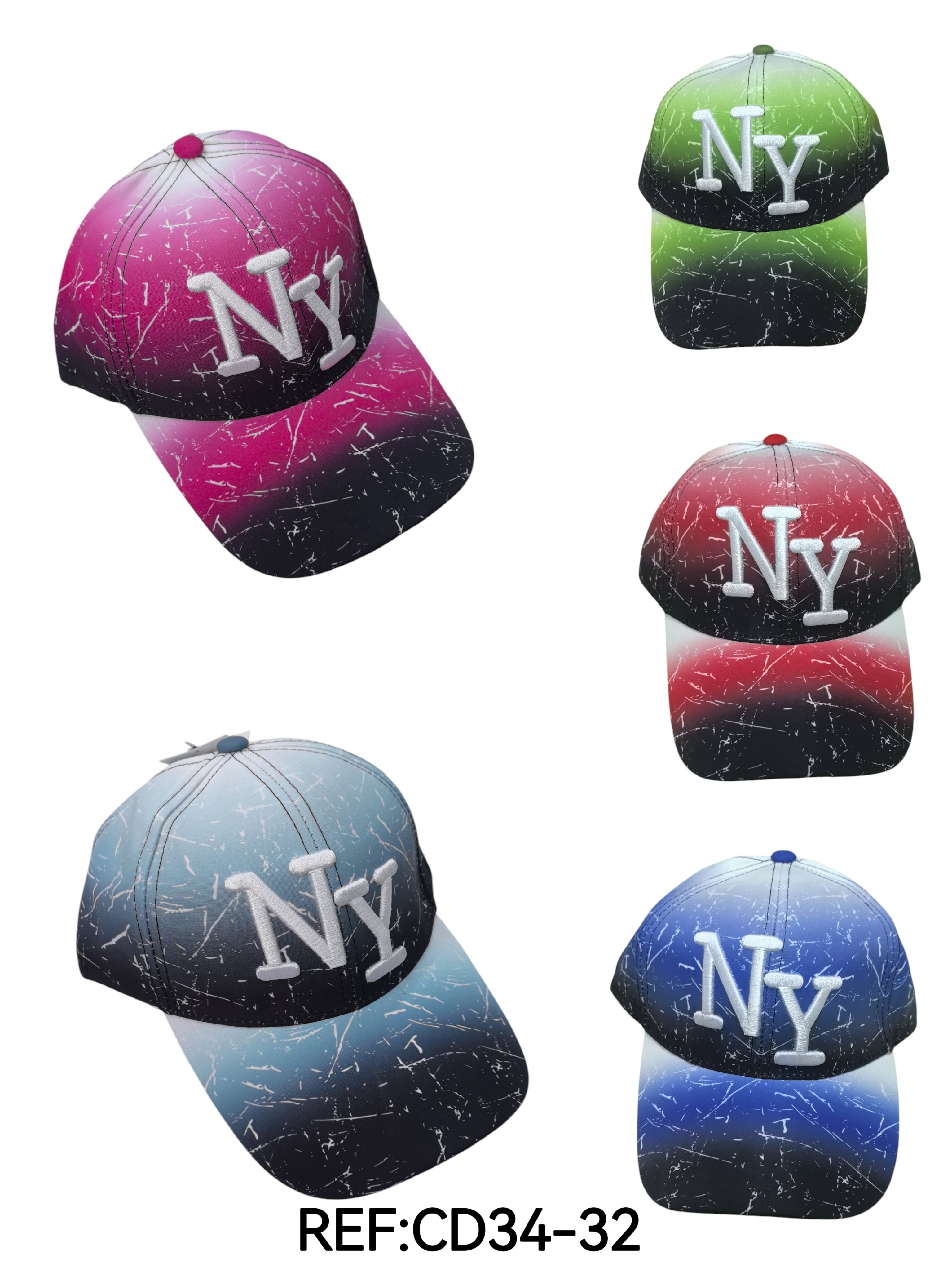 Casquettes écriture NY (x12) #32