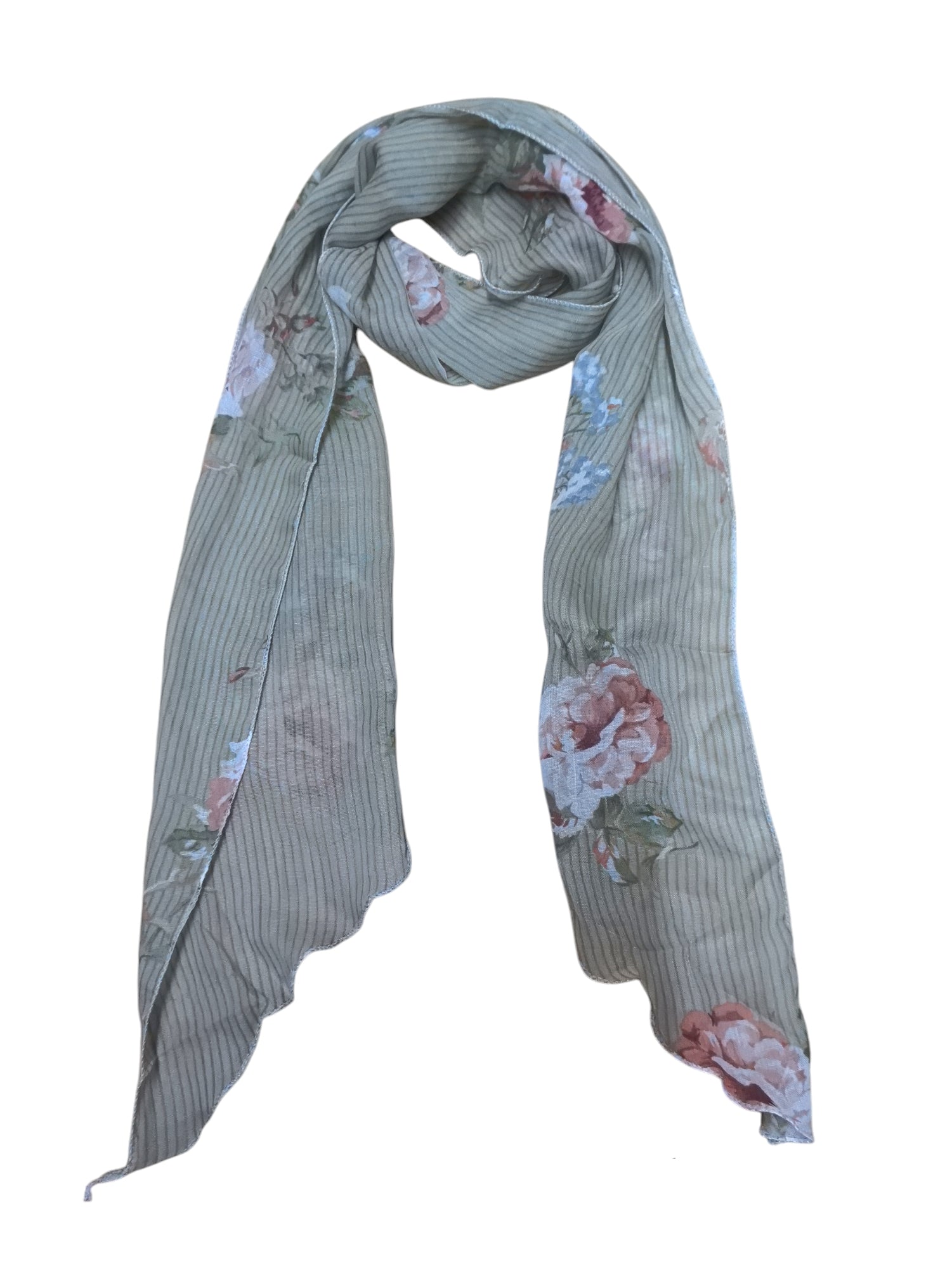 Foulard motif  fleur  (x12)