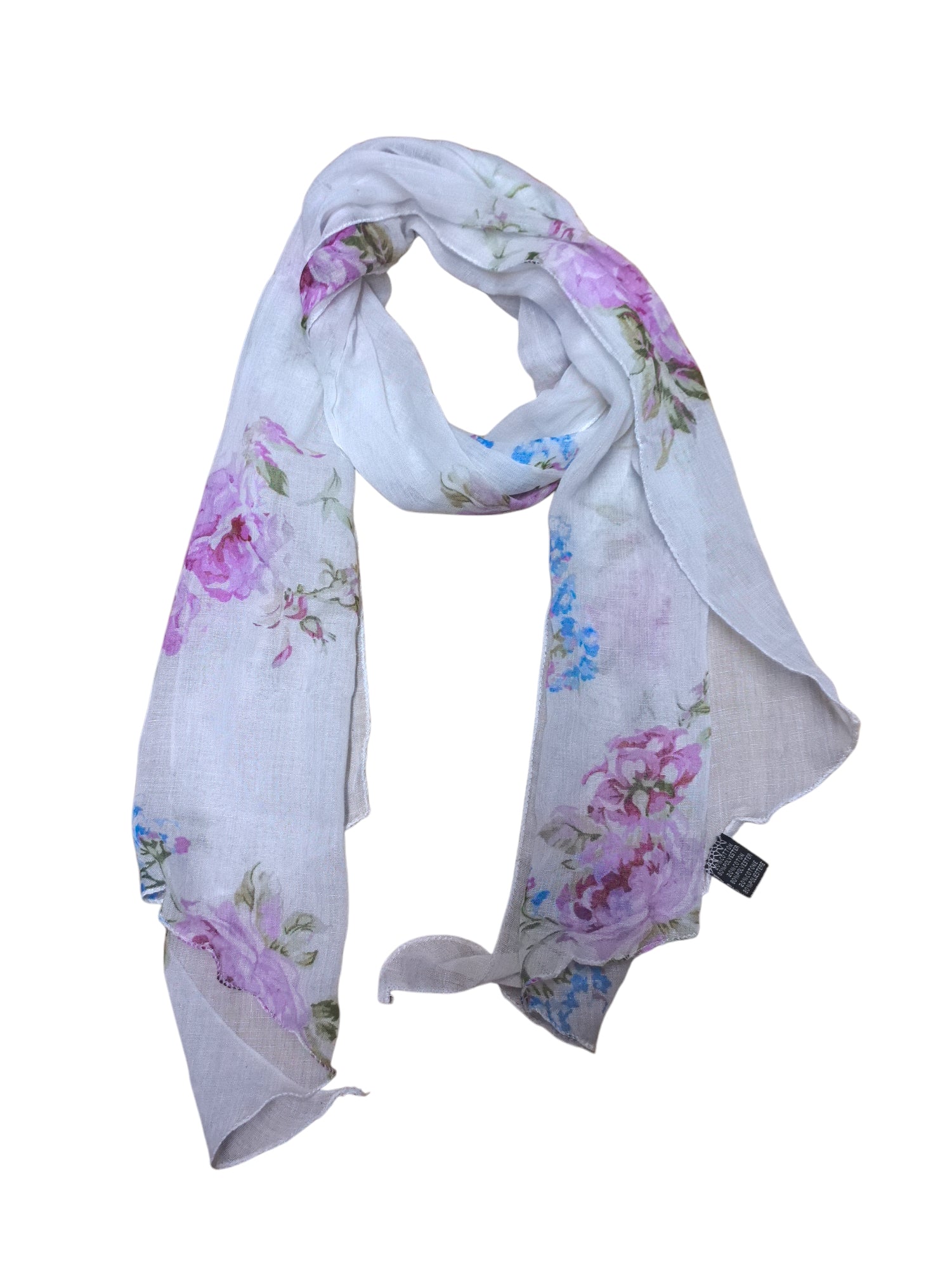 Foulard motif  fleur  (x12)