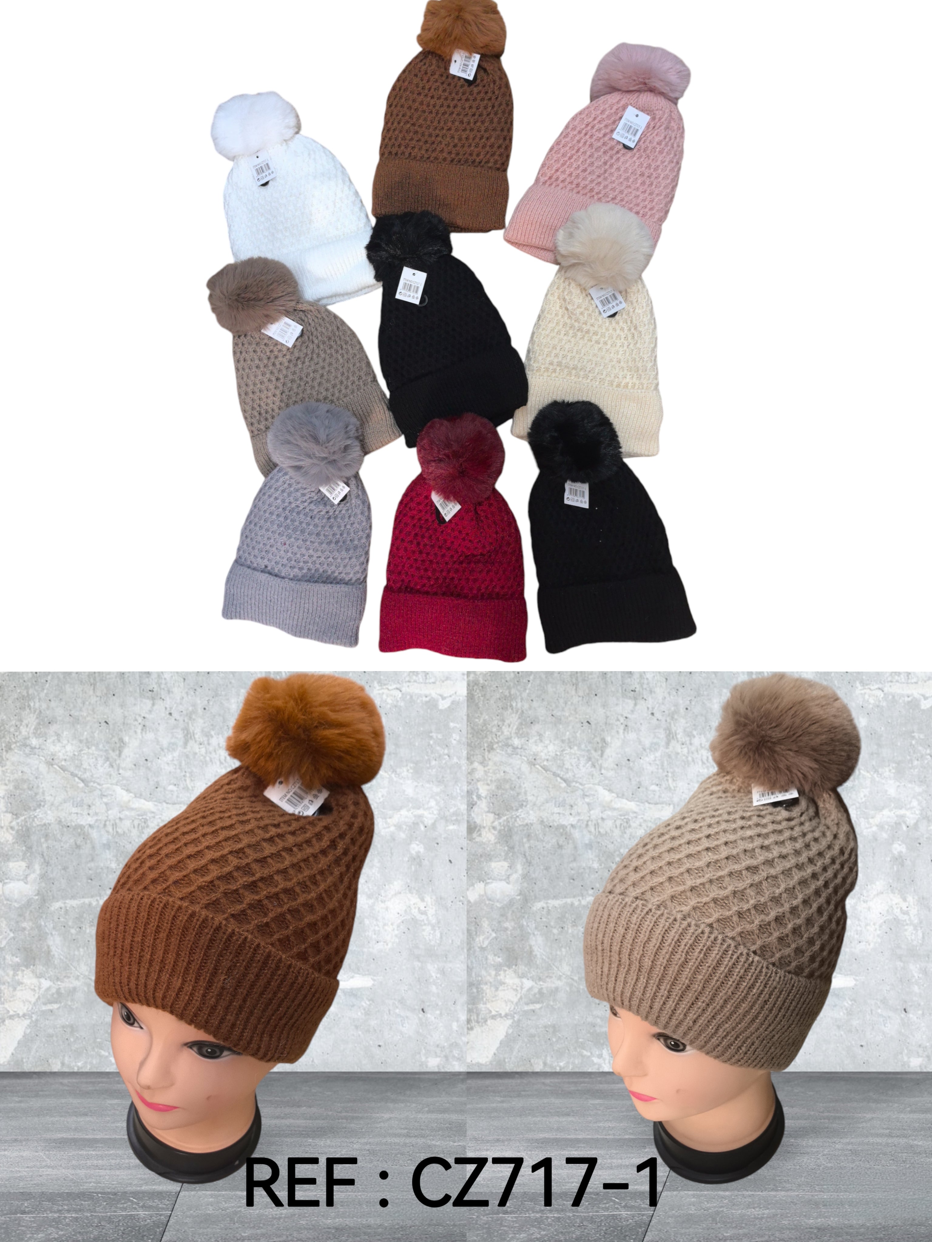 bonnet femme tricoté  (x12)#1