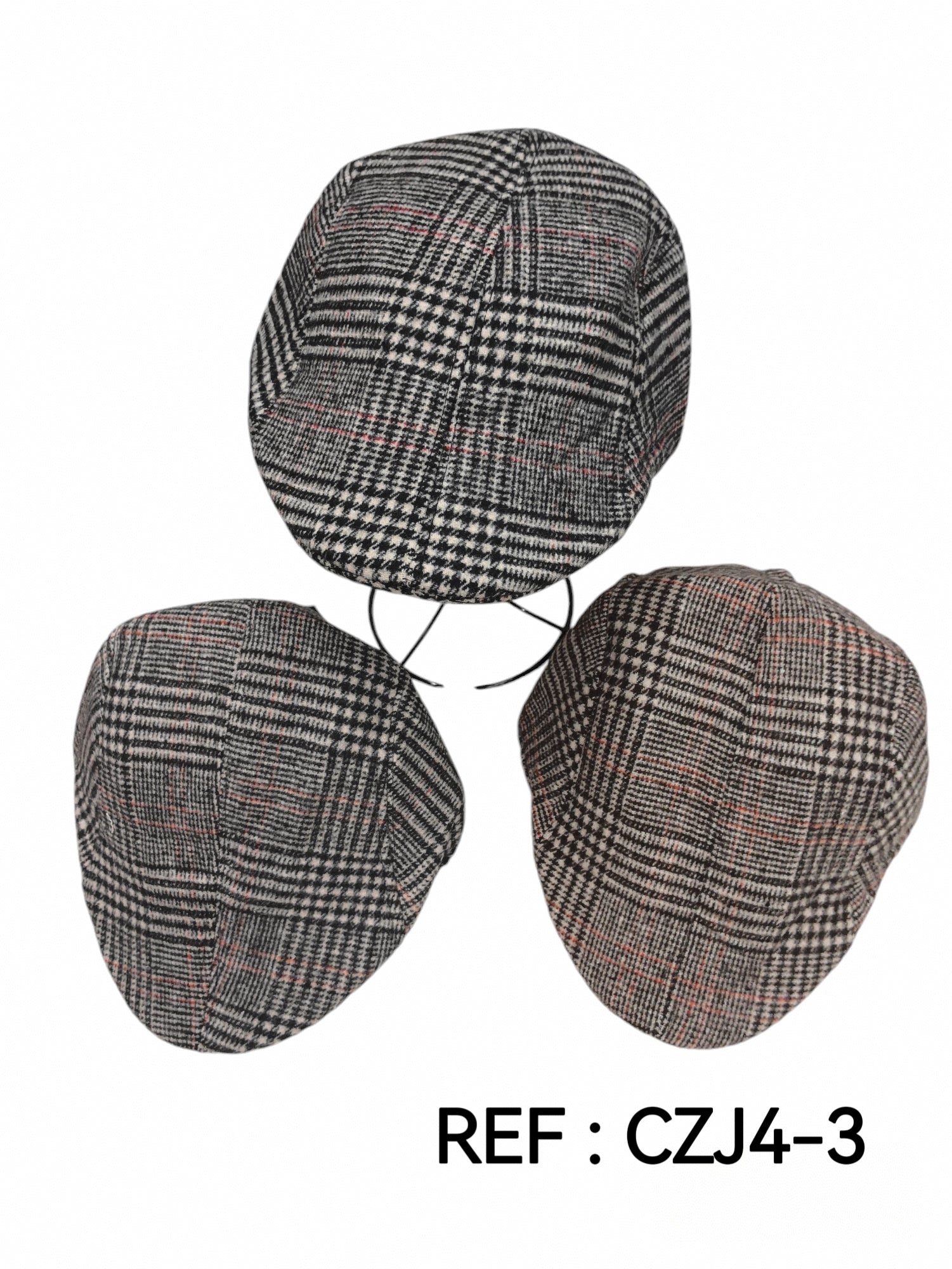 Béret homme motif rayures  (x12)