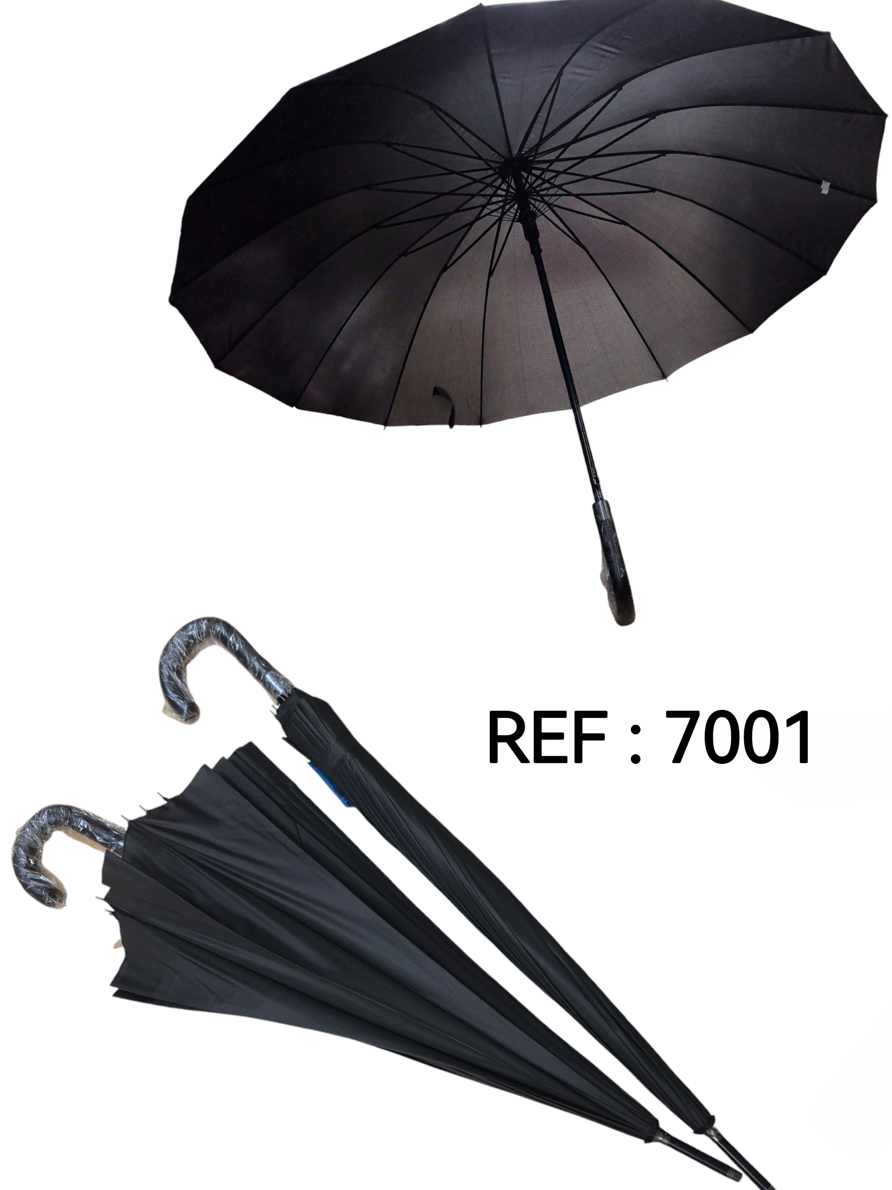 LOT DE 12 - Parapluie long noir