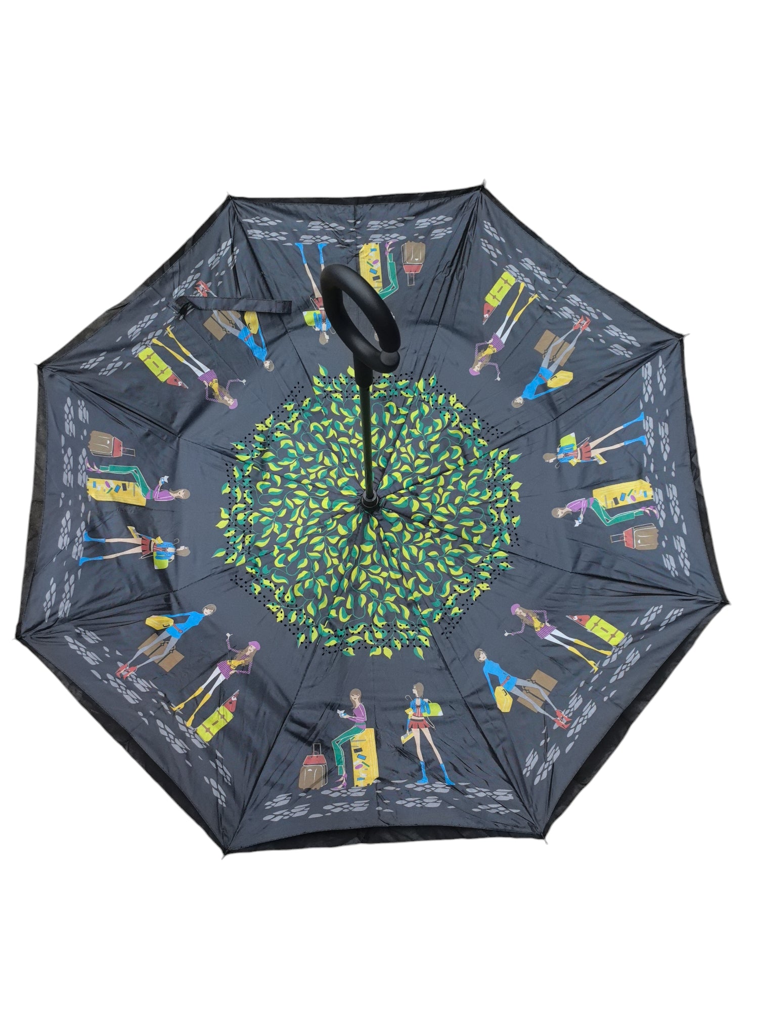 LOT DE 10 - Parapluie inversé en forme de C