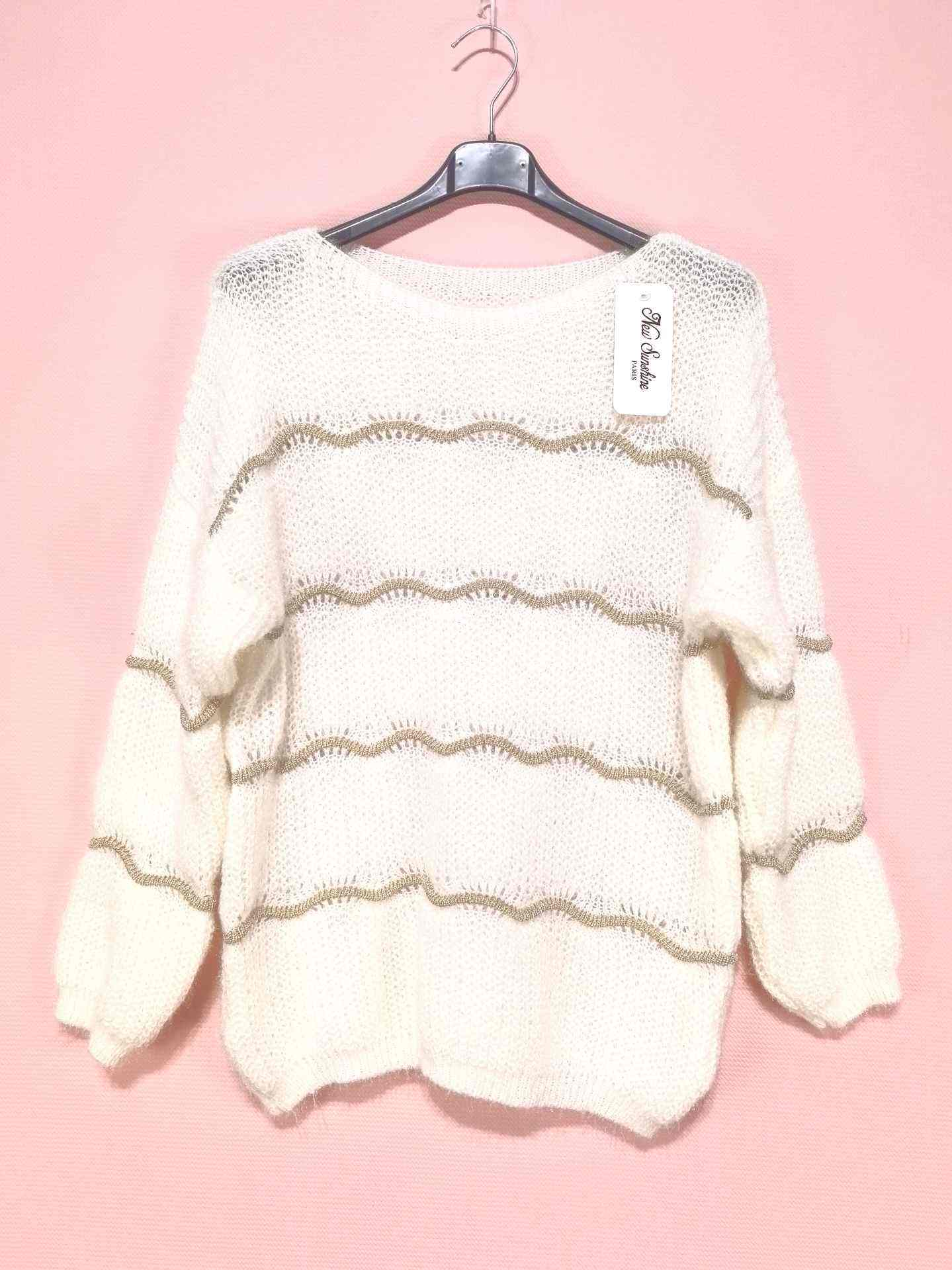 Pull rayures lurex  (x6)