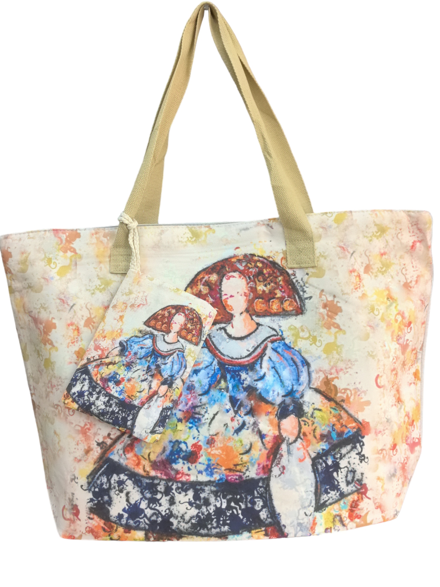 Sac de plage motif femme (x6)