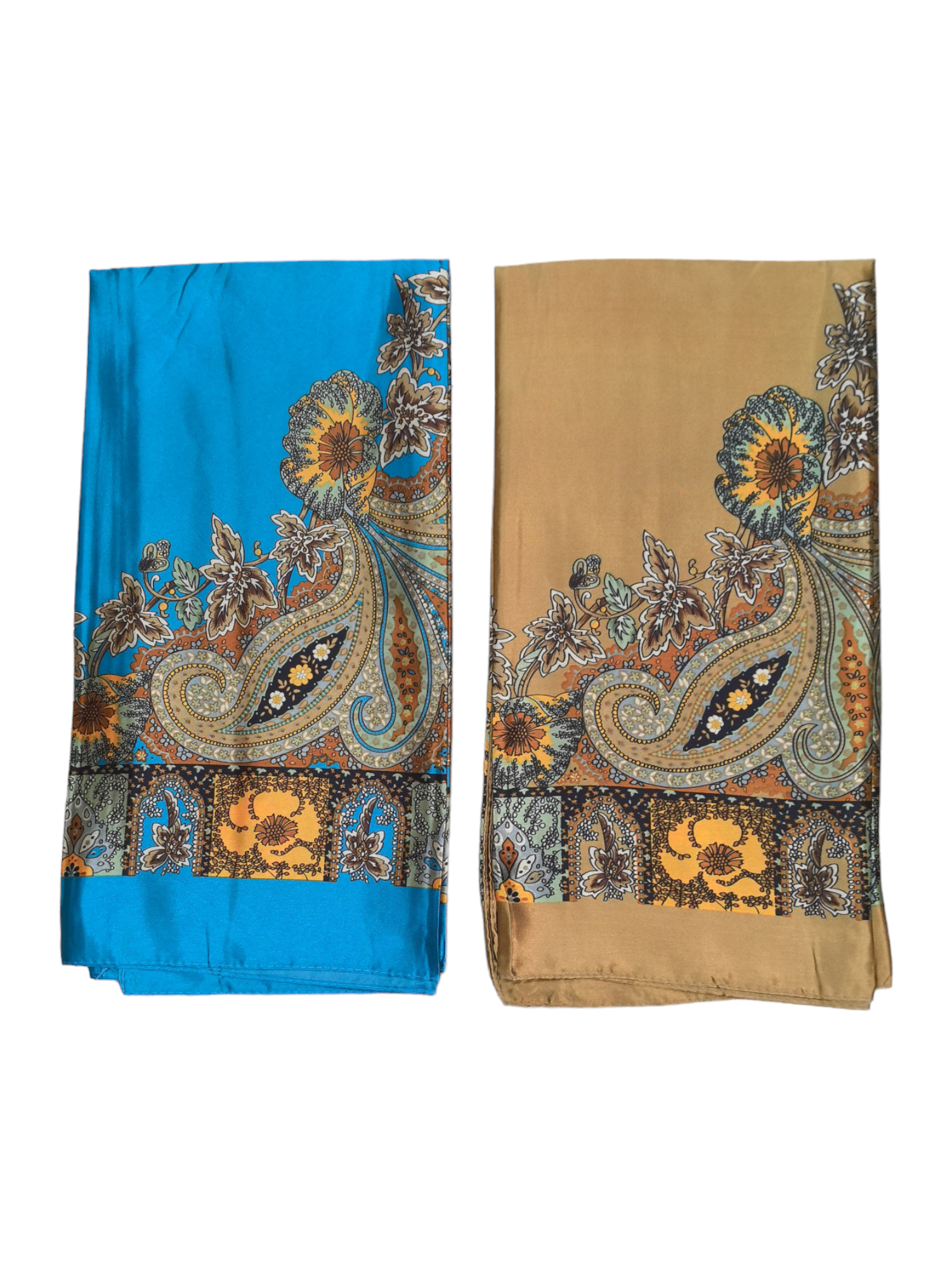 Foulard carré  90cm imprimé fantaisie (x10)#2