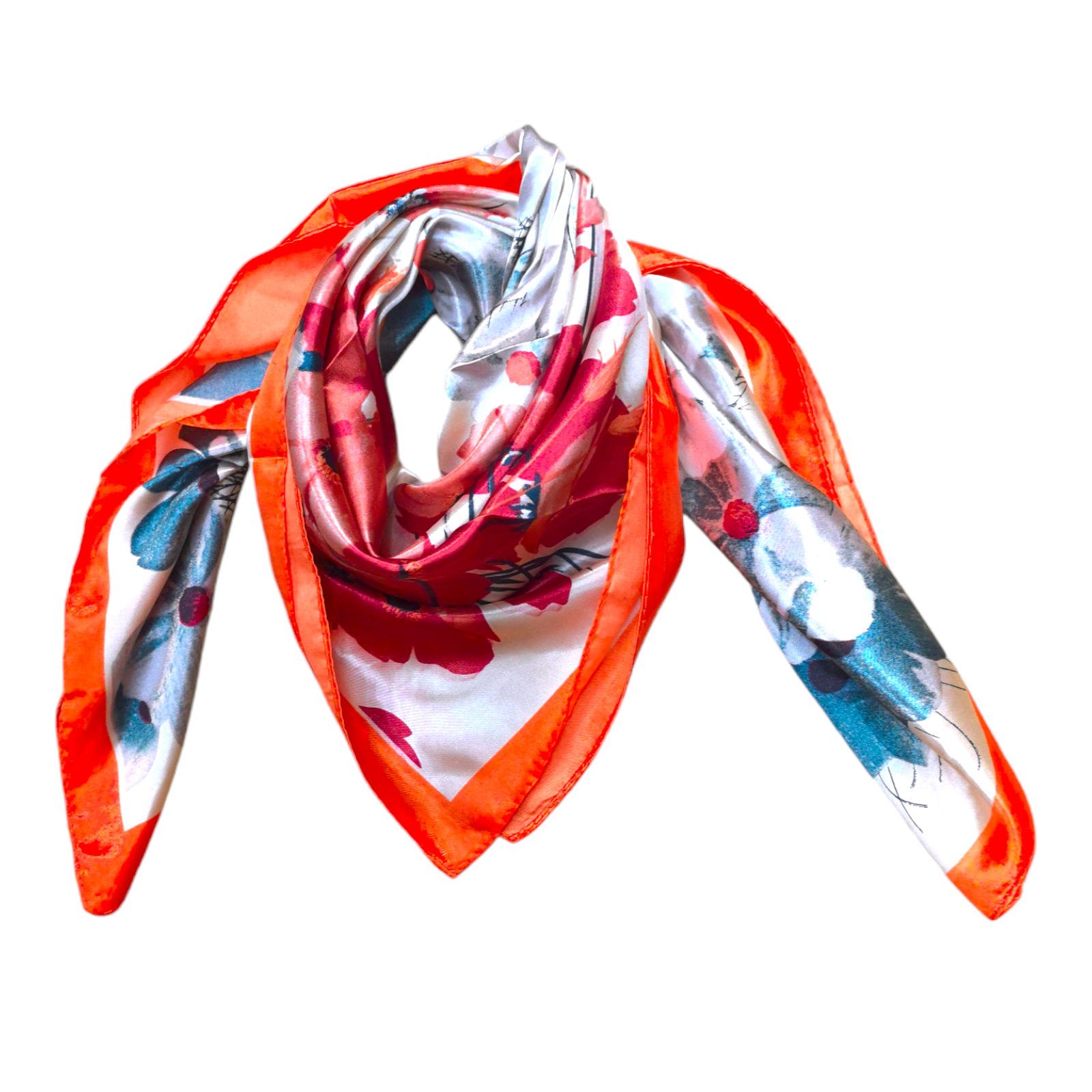 Foulard carré  90cm imprimé fantaisie (x10)#5