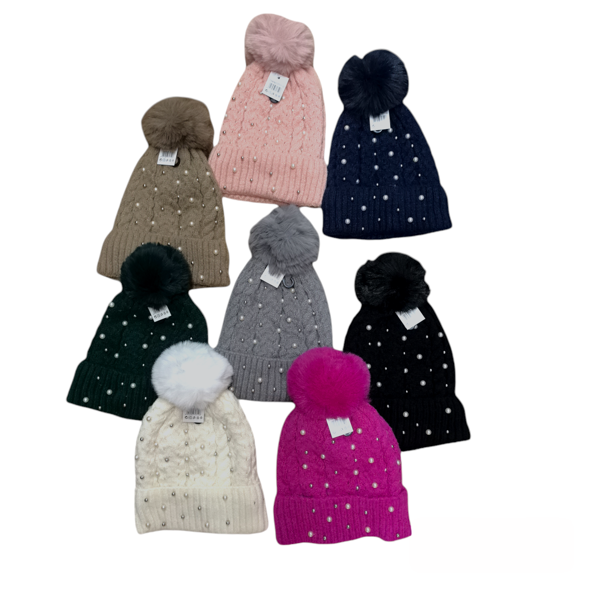 bonnet femme tricoté  perle(x12)#10