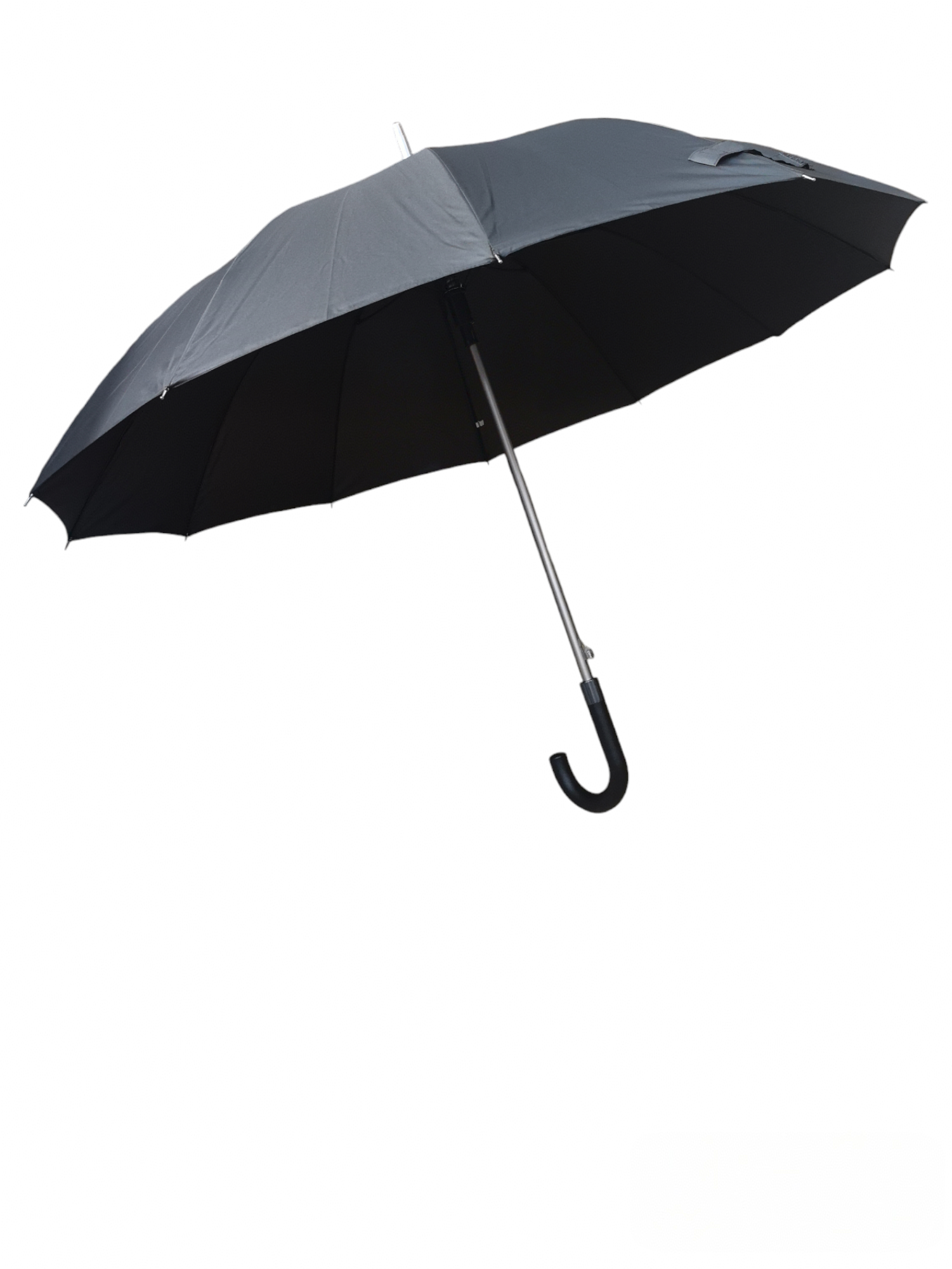 LOT DE 12-Grand parapluie de 25 pouces avec parapluie uni résistant au vent à 12 baleines