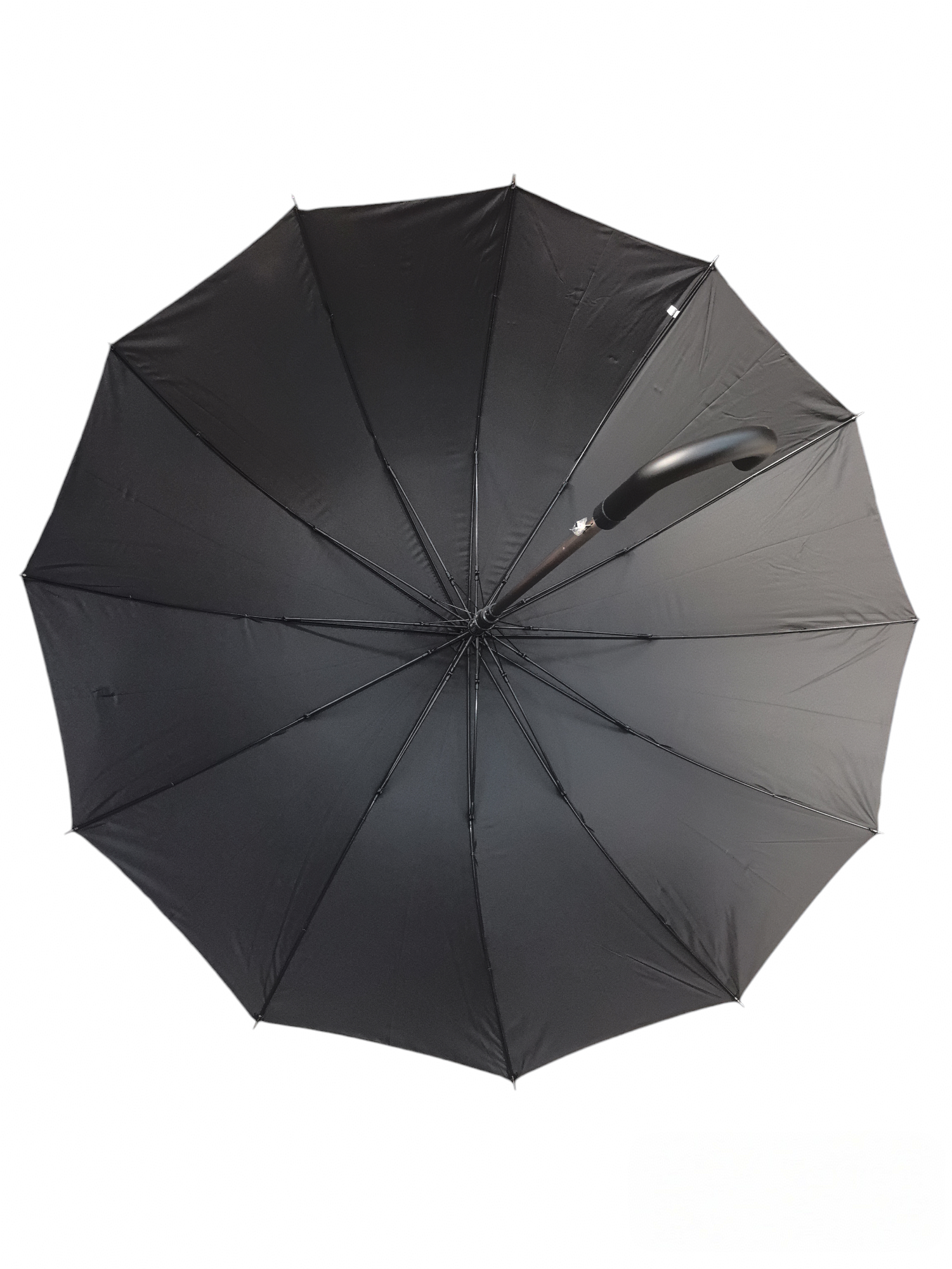 LOT DE 12-Grand parapluie de 25 pouces avec parapluie uni résistant au vent à 12 baleines