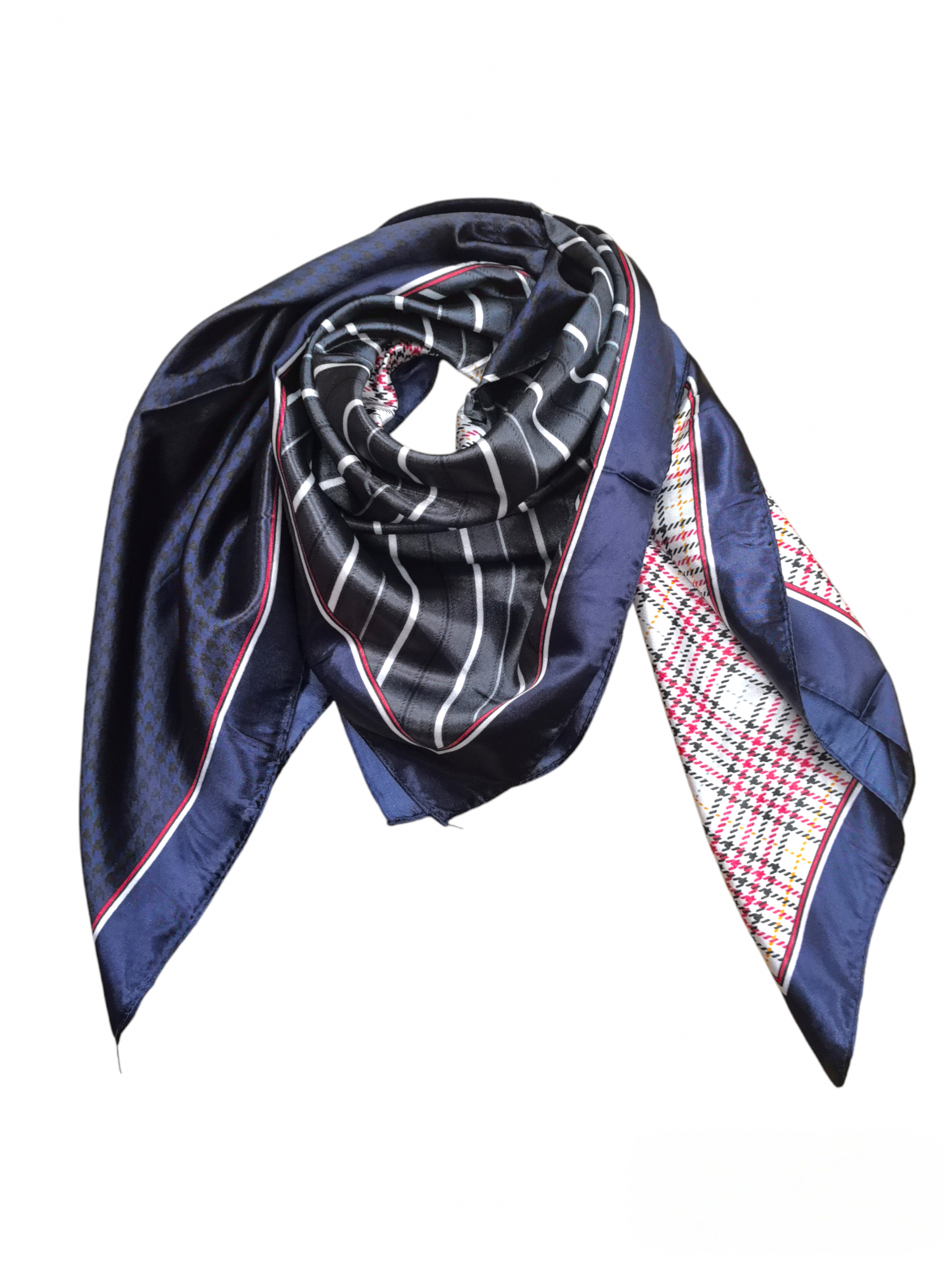 Foulard carré  90cm imprimé fantaisie (x10)#44