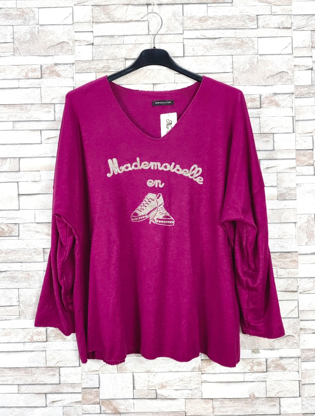 T-shirt oversize manches longuesm (X9)