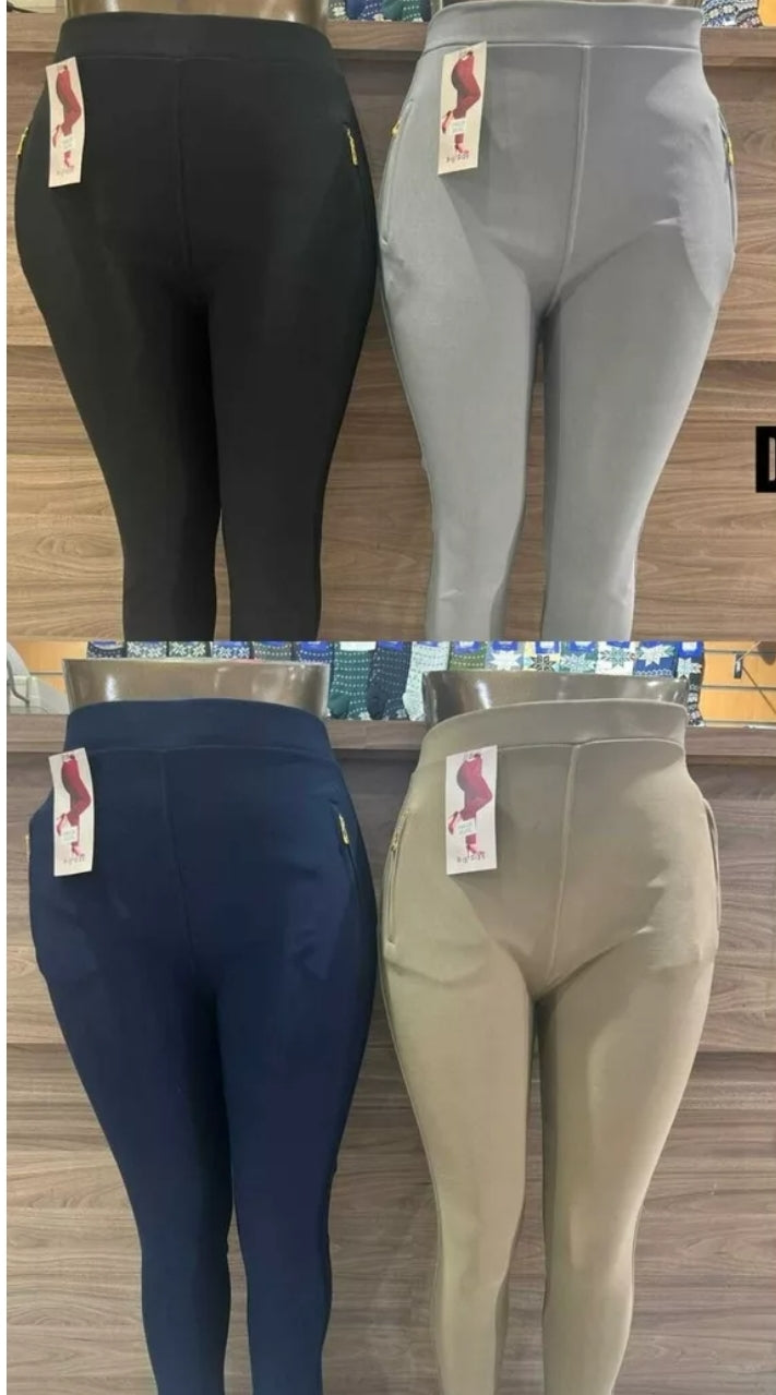 Pantalon basique confort grande taille (x12)