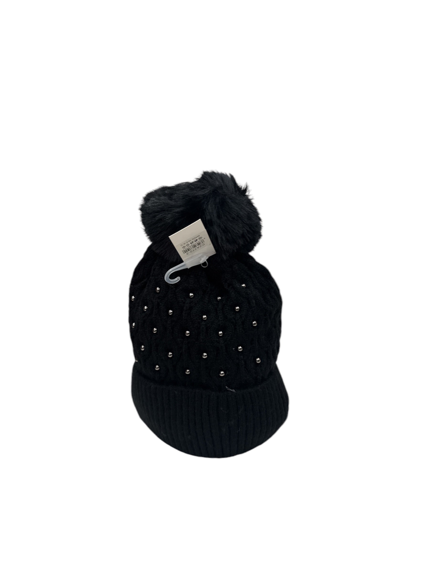 bonnet femme tricoté avec perle(x12)