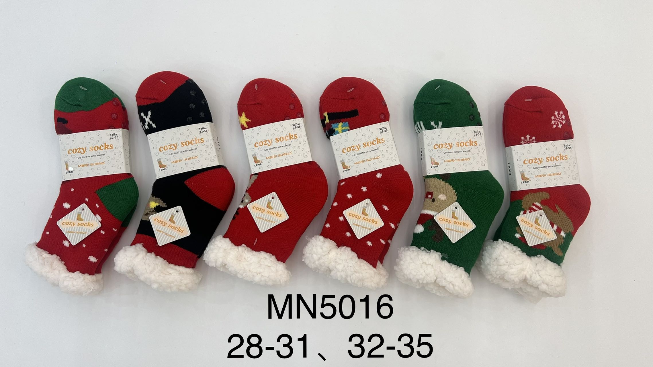 Chausettes chaussons Noël enfants 5016(x12)