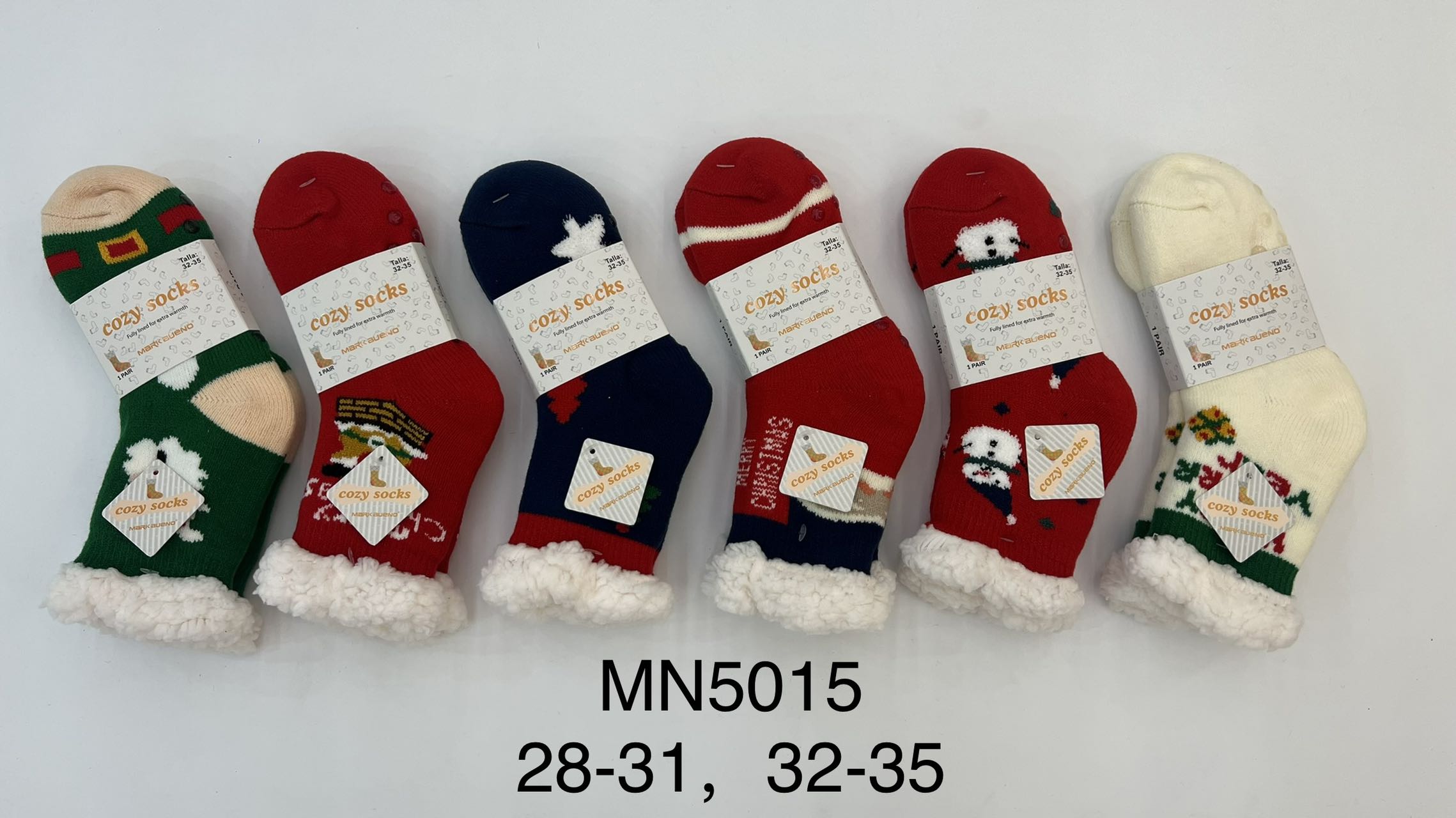 Chausettes chaussons Noël enfants 5015(x12)