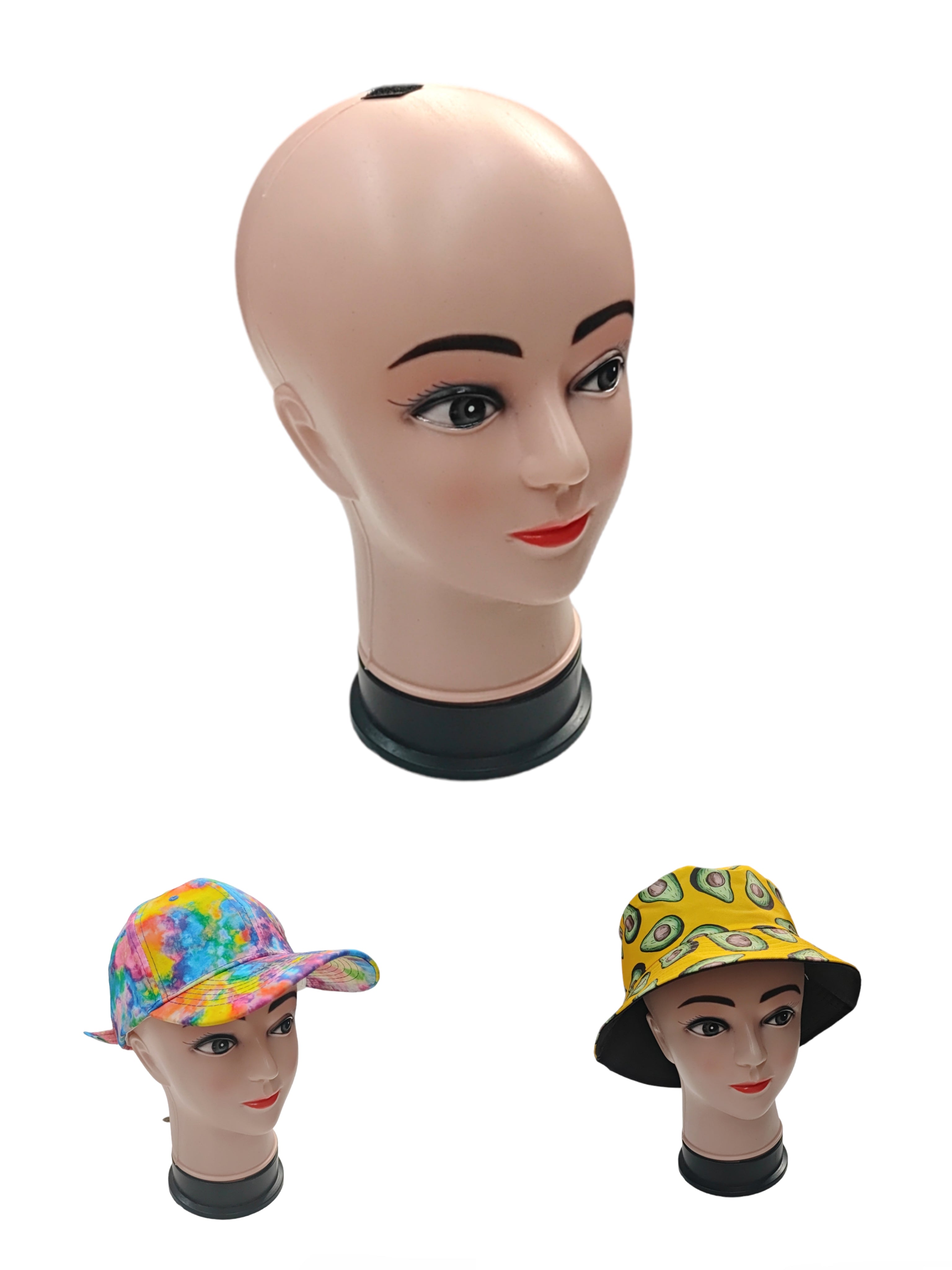 Présentoir mannequin tête chapeau FEMME (x2)