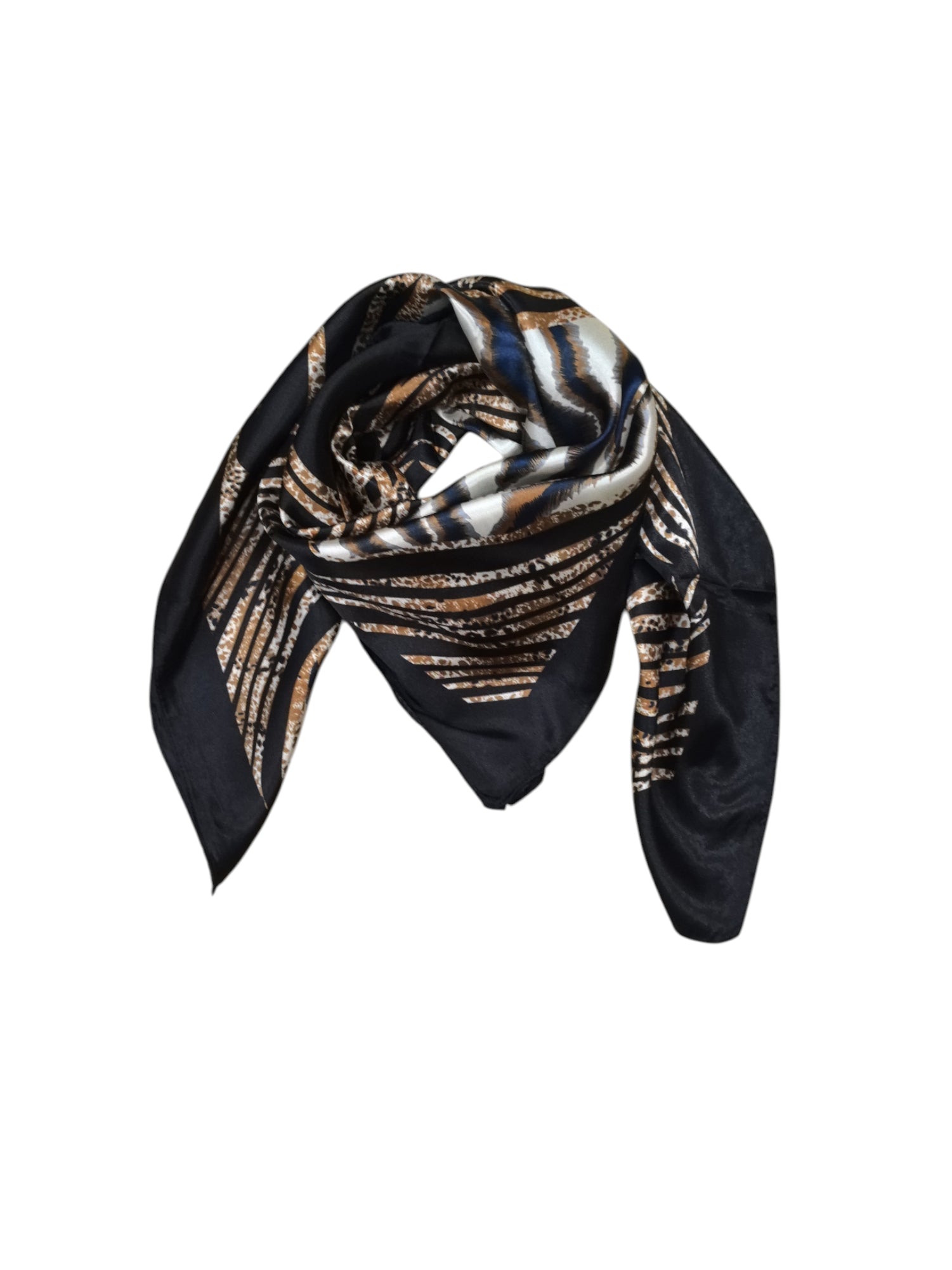 Foulard carré  90cm imprimé fantaisie (x10)#12